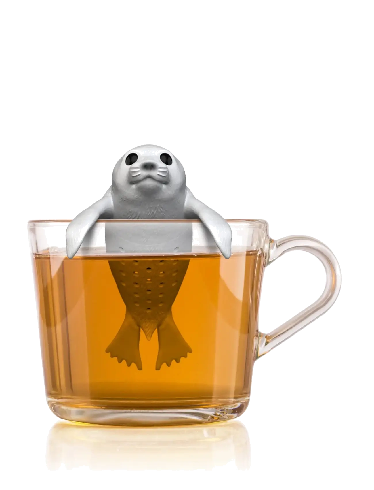 Winkee Tefilter Baby Seal Tea Infuser, Tefilter & tesi, Hvid, Str: H6CM