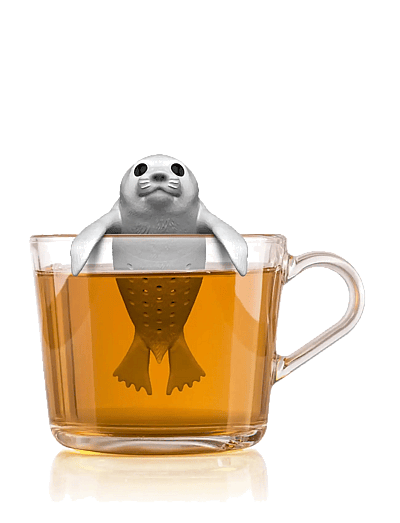 Winkee Tefilter - Baby Seal Tea Infuser - Teæg & Tefiltre - WHITE / white
