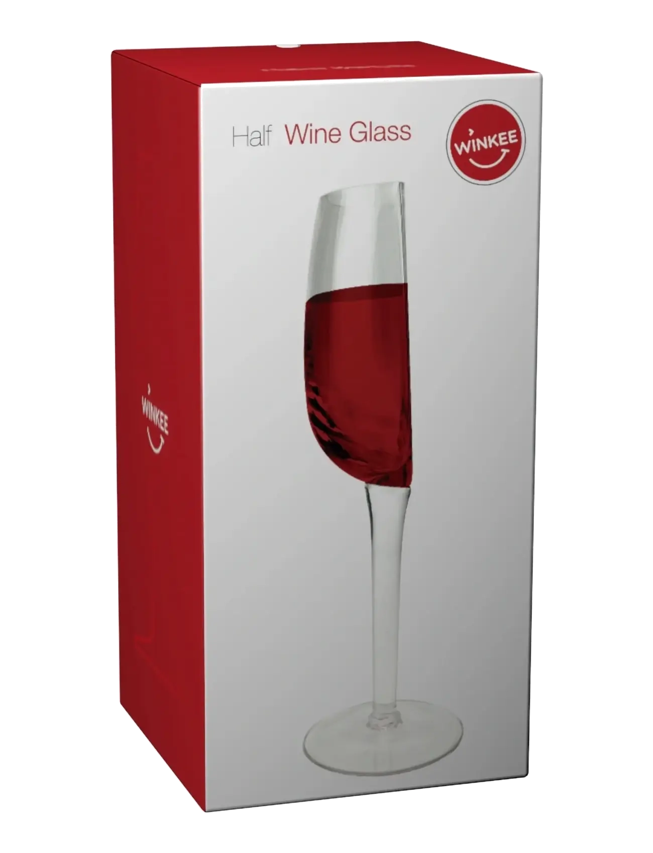 Winkee Vinglas Half Wine Glass, Rød Vinglases, Nude, Str: H13CM