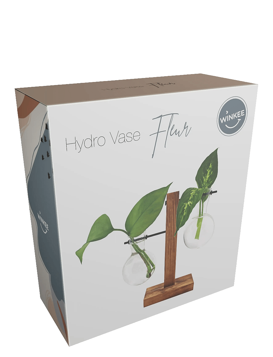 Winkee - Hydro Vases Fleur - vaasid - brown - 1