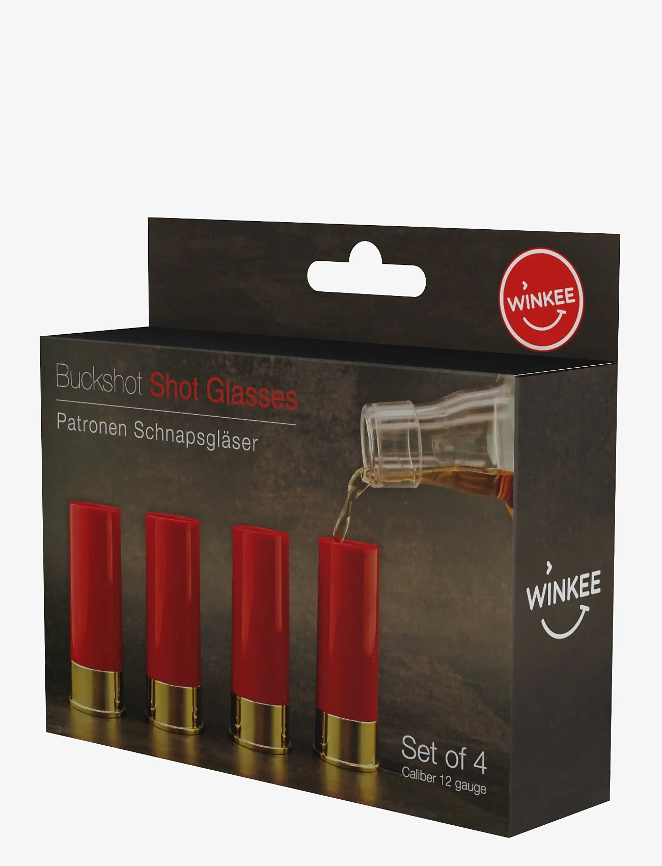 Winkee - Buckshot Shot Glasses set of 4 - shotiklaasid - red, gold - 2