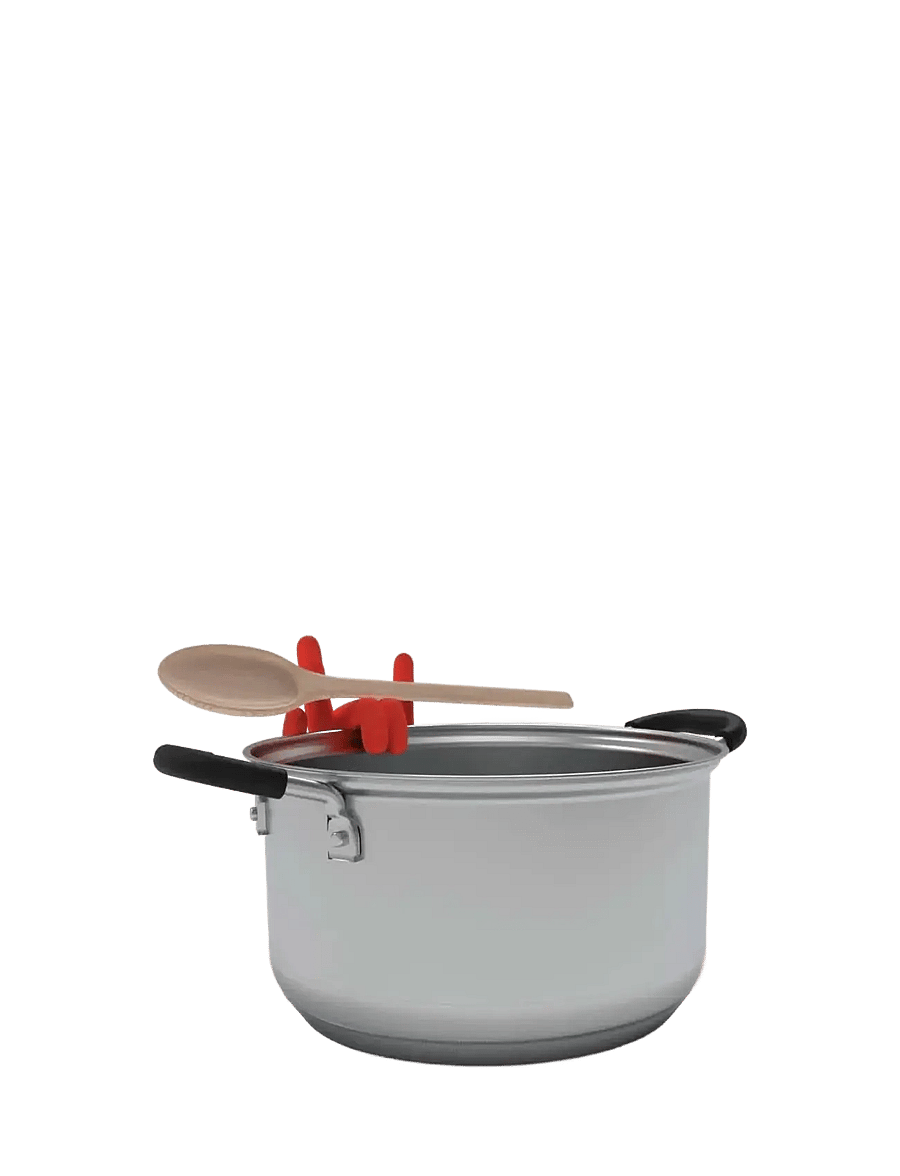 Winkee - Rock Hand Spoon Rest and Pot Lid holder - muud köögiriistad - red - 2