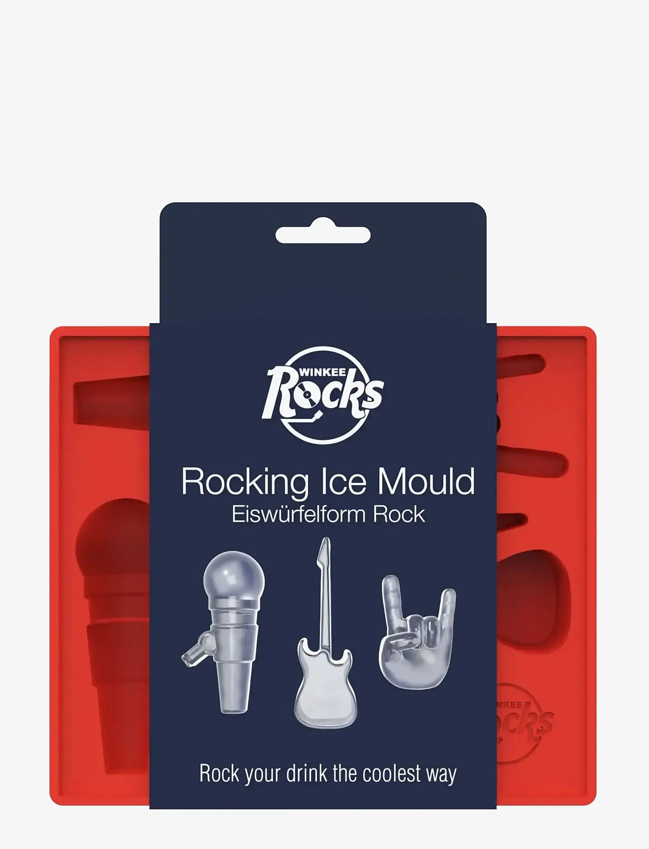 Winkee - isterningbakke - Rock Ice Cubes - isterningbakker - red - 1