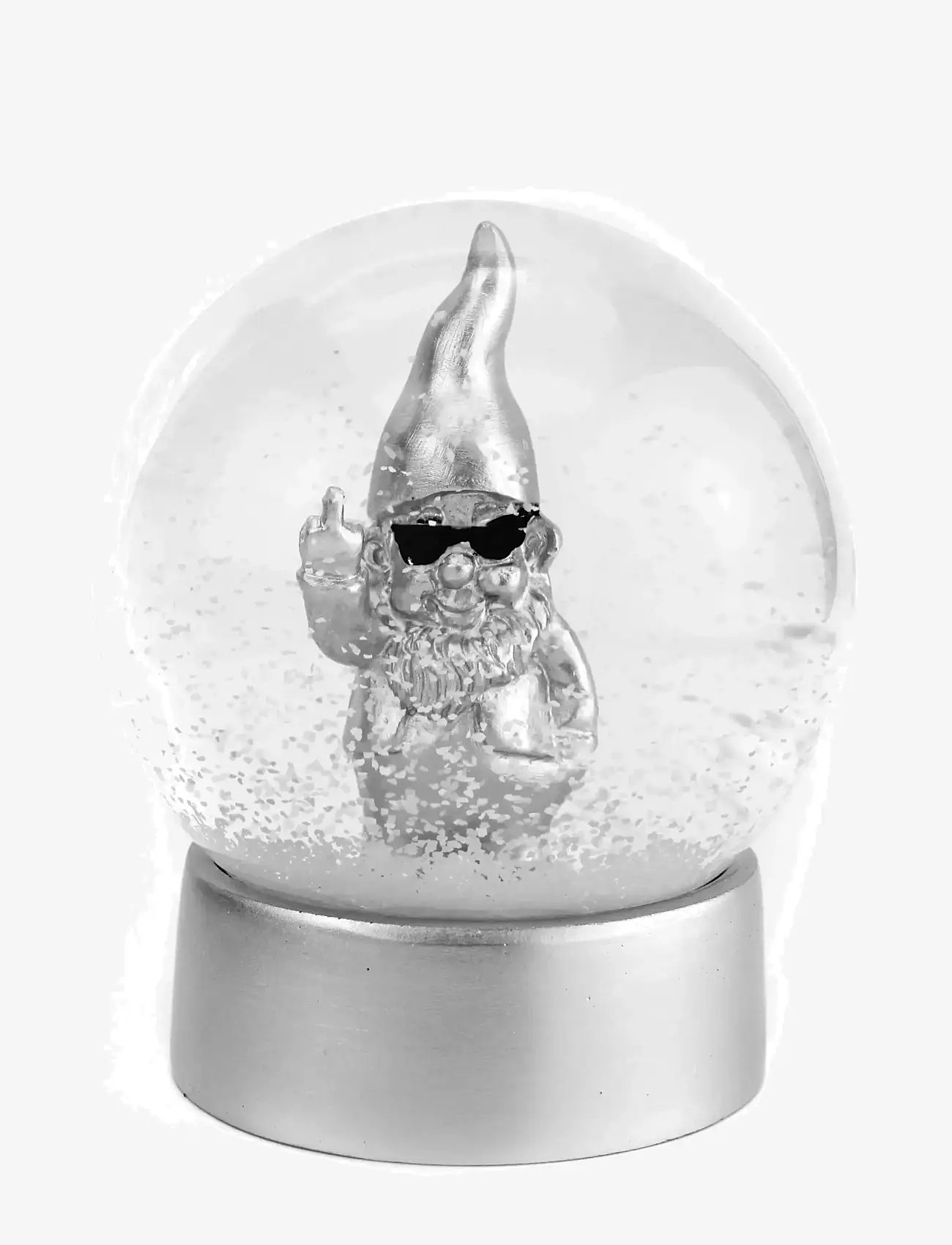 Winkee - Snekugle - Snow Globe Gnome silver - snekugler - silver - 0