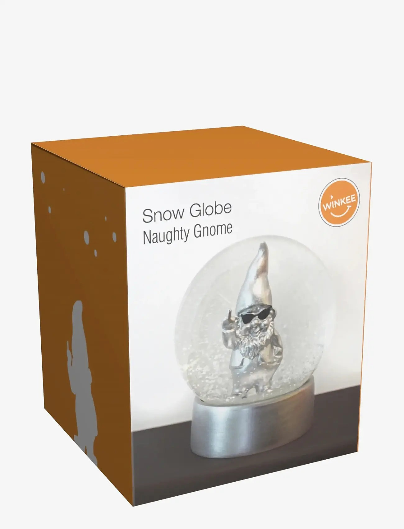 Winkee - Snekugle - Snow Globe Gnome silver - snekugler - silver - 1