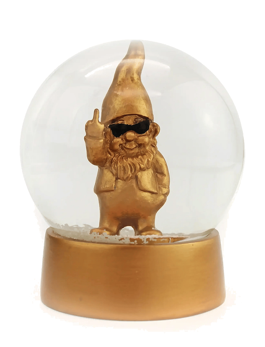 Winkee - Snow Globe Gnome - lumekerad - gold - 1