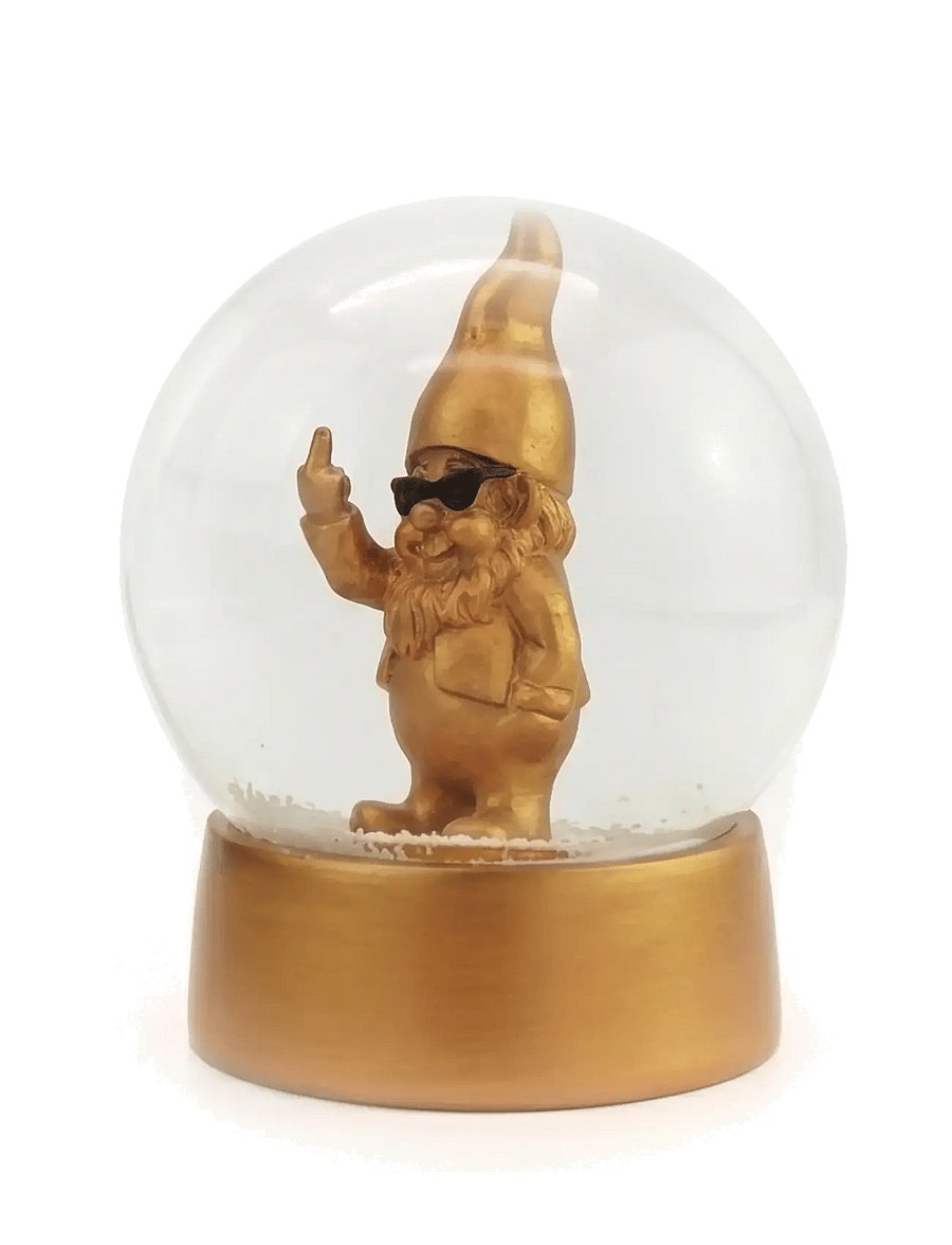 Winkee - Snow Globe Gnome - lumekerad - gold - 4