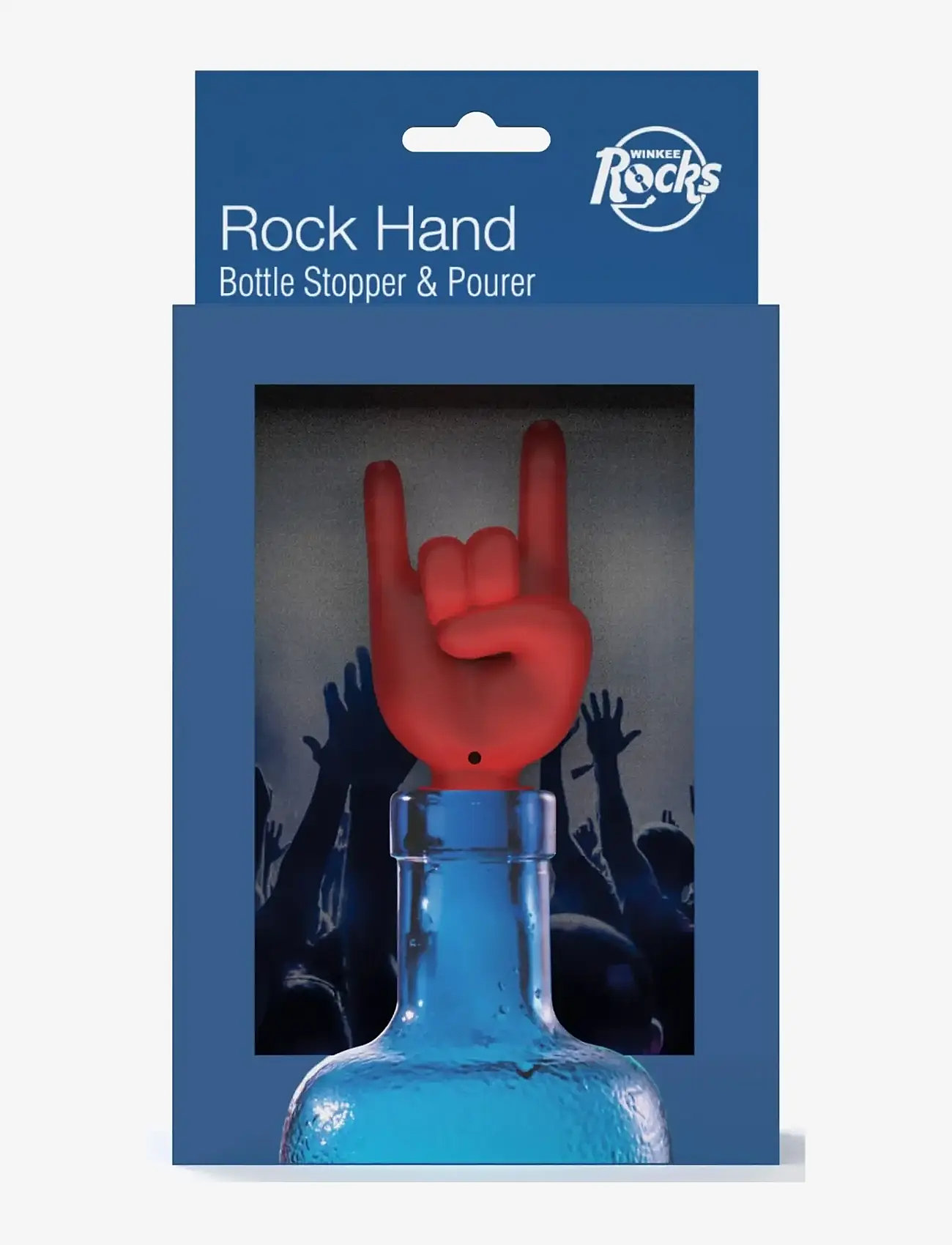 Winkee - Rock Hand Bottle Pourer - bottle openers & wine stoppers - red - 2