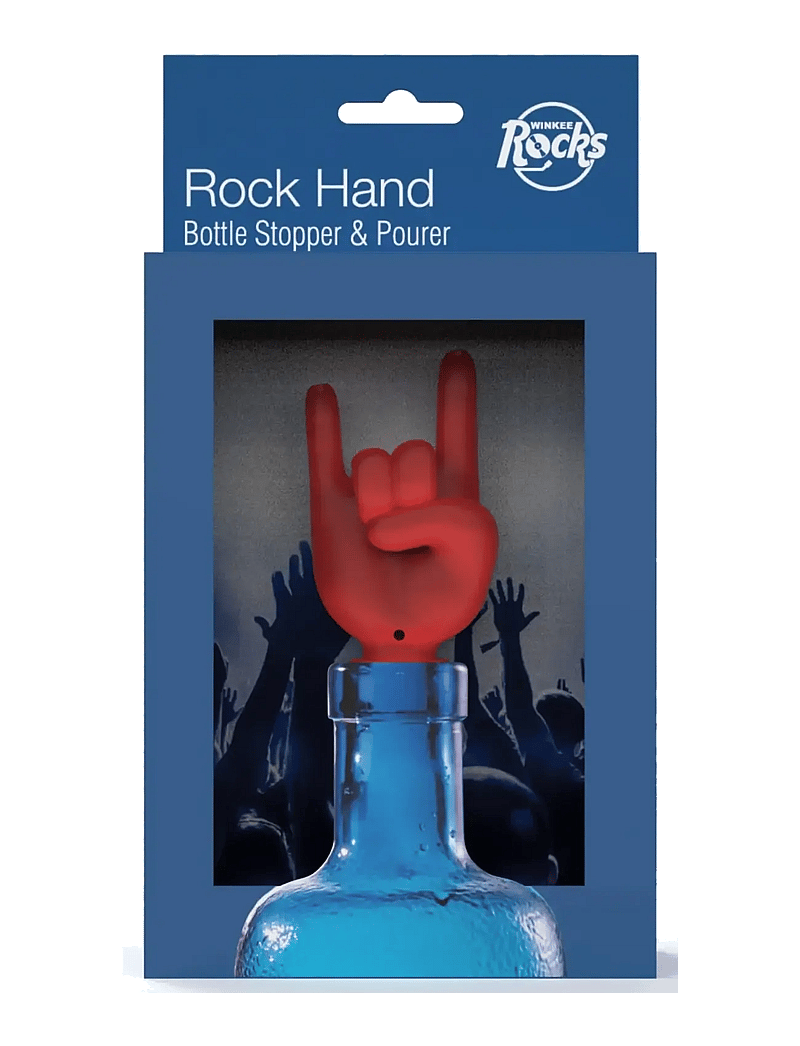 Winkee - Rock Hand Bottle Pourer - pudeliavajad ja -korgid - red - 2