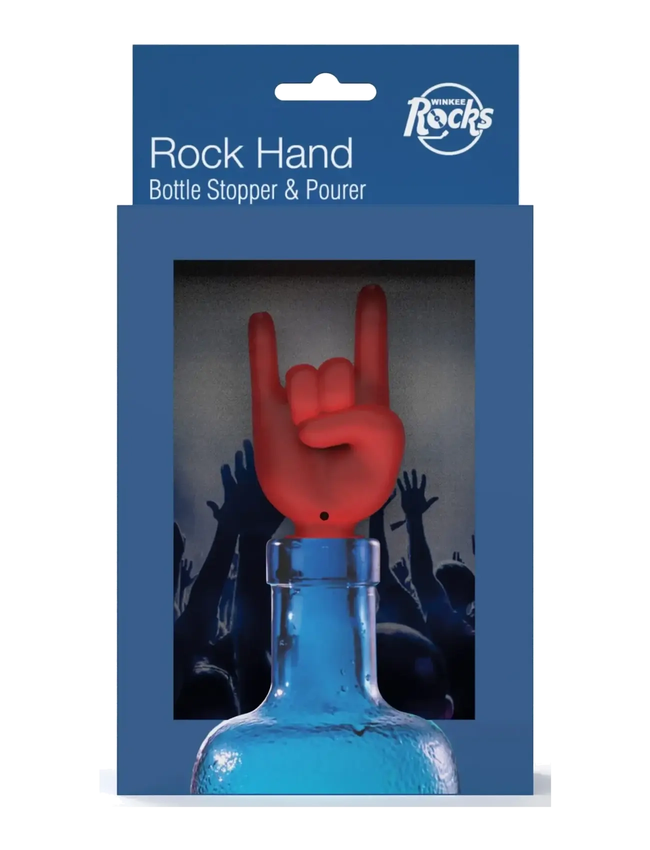 Winkee - Rock Hand Bottle Pourer - bottle openers & wine stoppers - red - 2