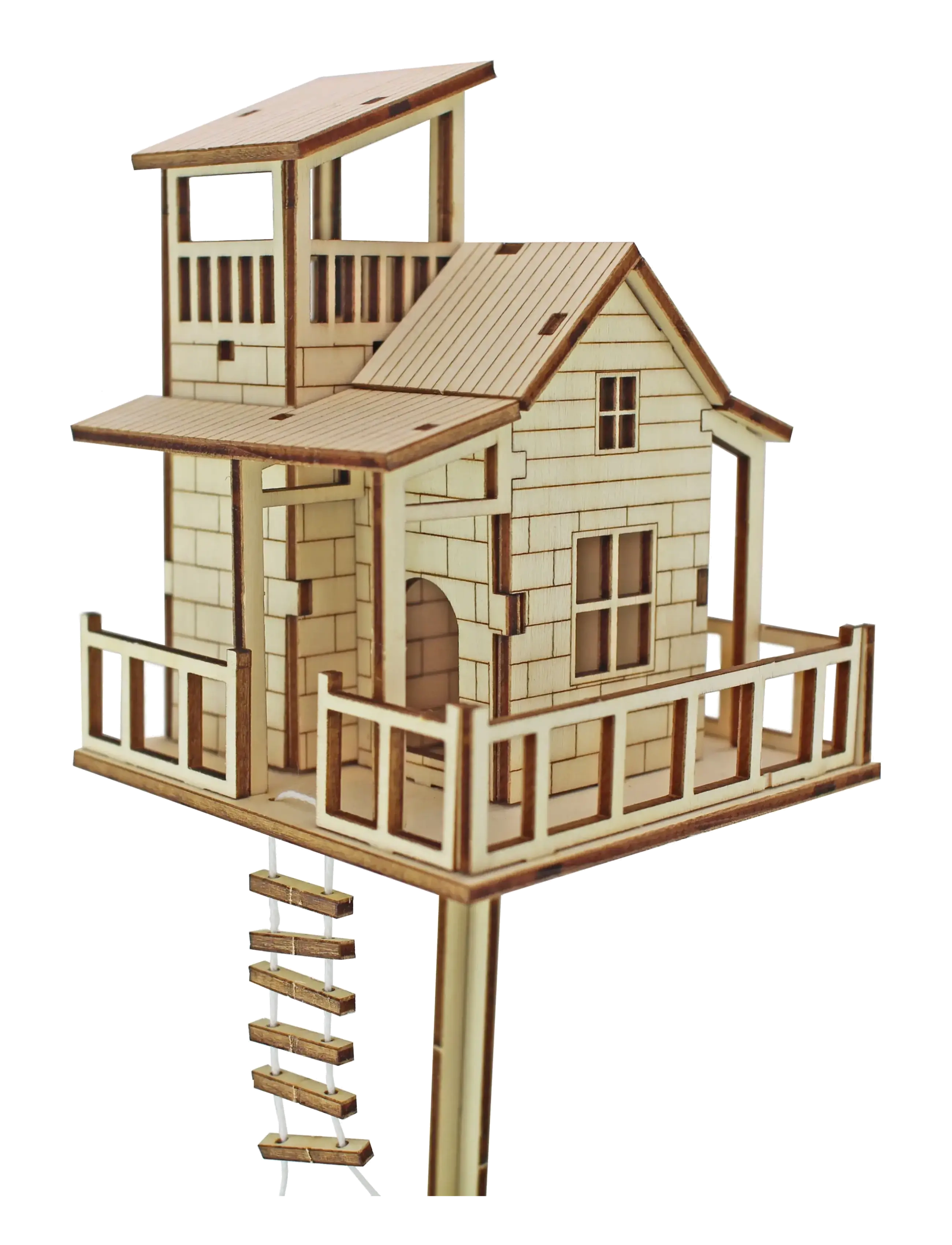 Winkee Tiny Tree House DIY Set - Inredning - BROWN / brown
