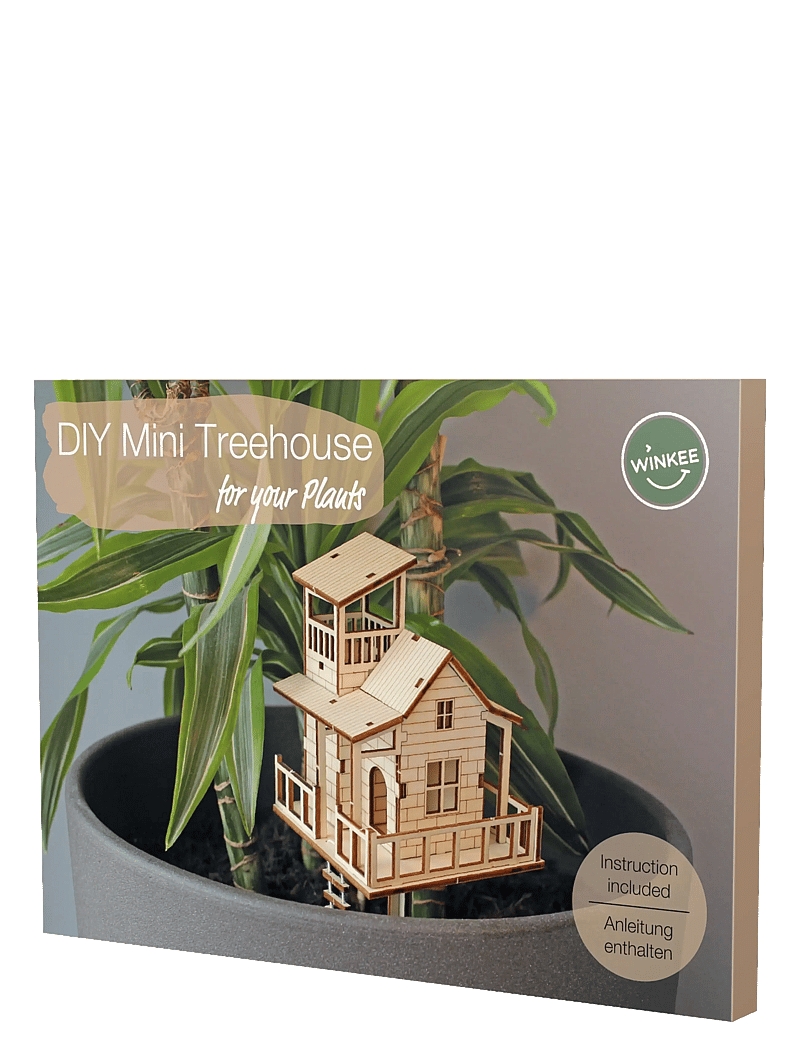Winkee - Tiny Tree House DIY Set - puidust kujud - brown - 2