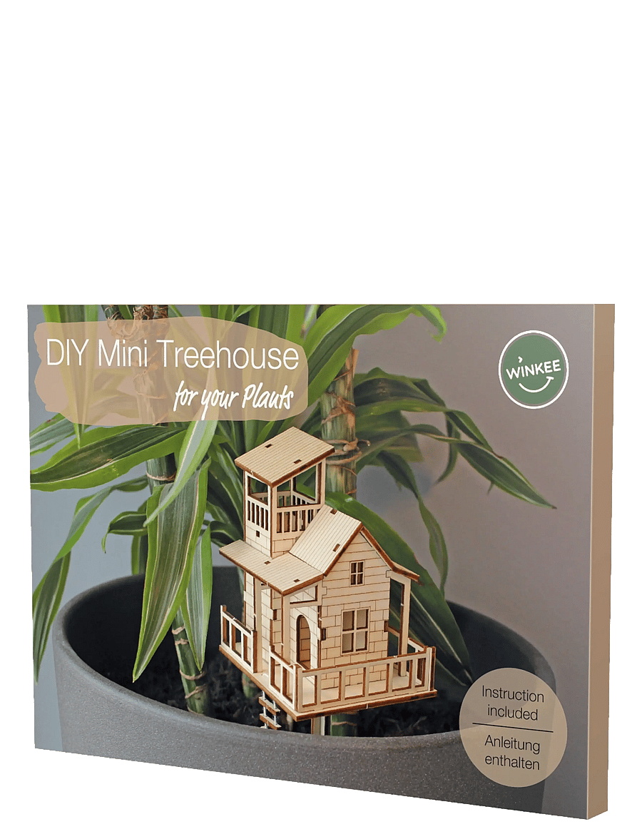 Winkee - Tiny Tree House DIY Set - puidust kujud - brown - 2