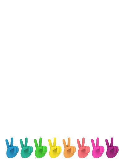 Winkee Peace Glass markers Set of 8 - Geschirr - MULTI/PATTERN / multi