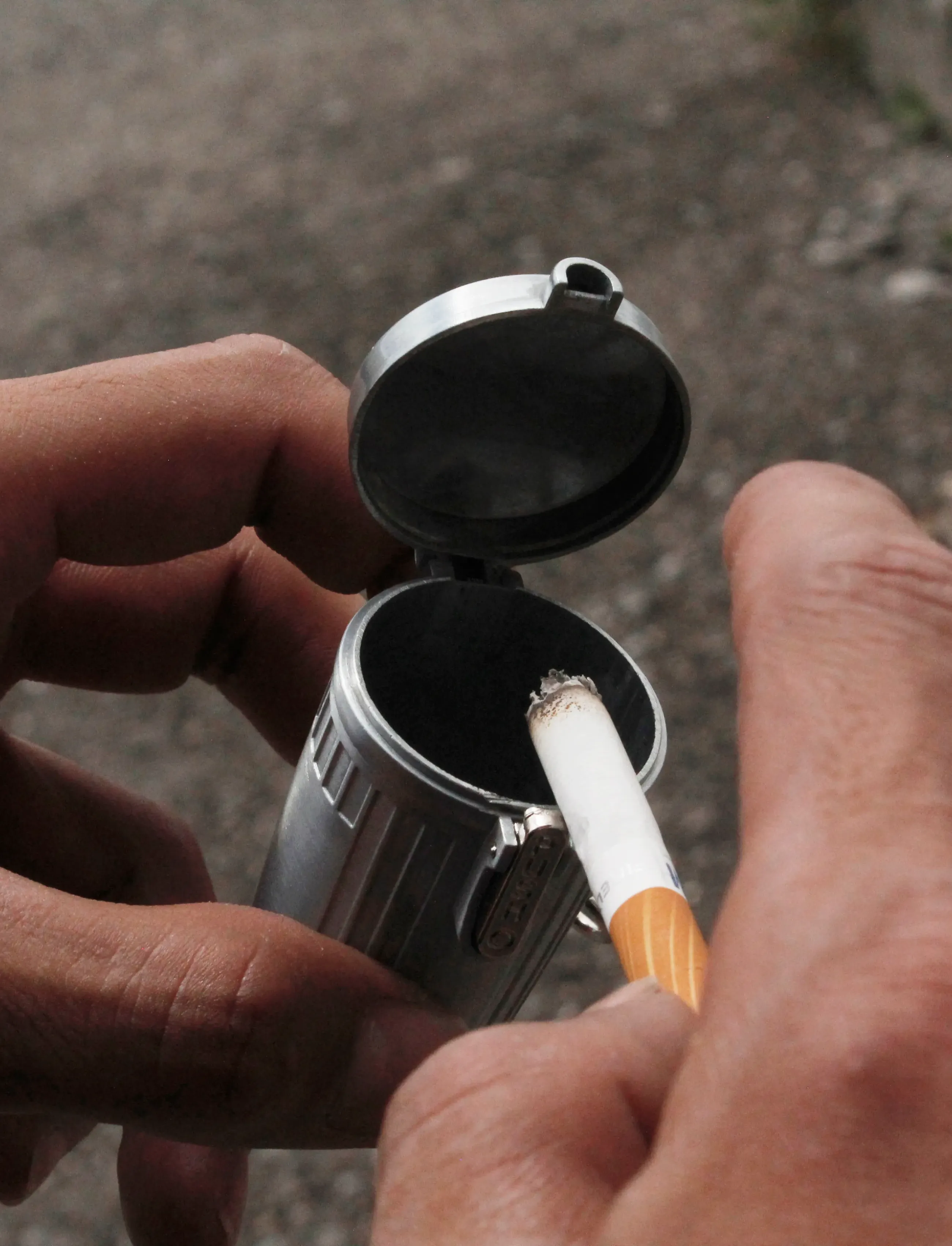 Winkee Askebæger Portable Ashtray, H3 cm, Accessories, Grau - Key Rings, Frauen