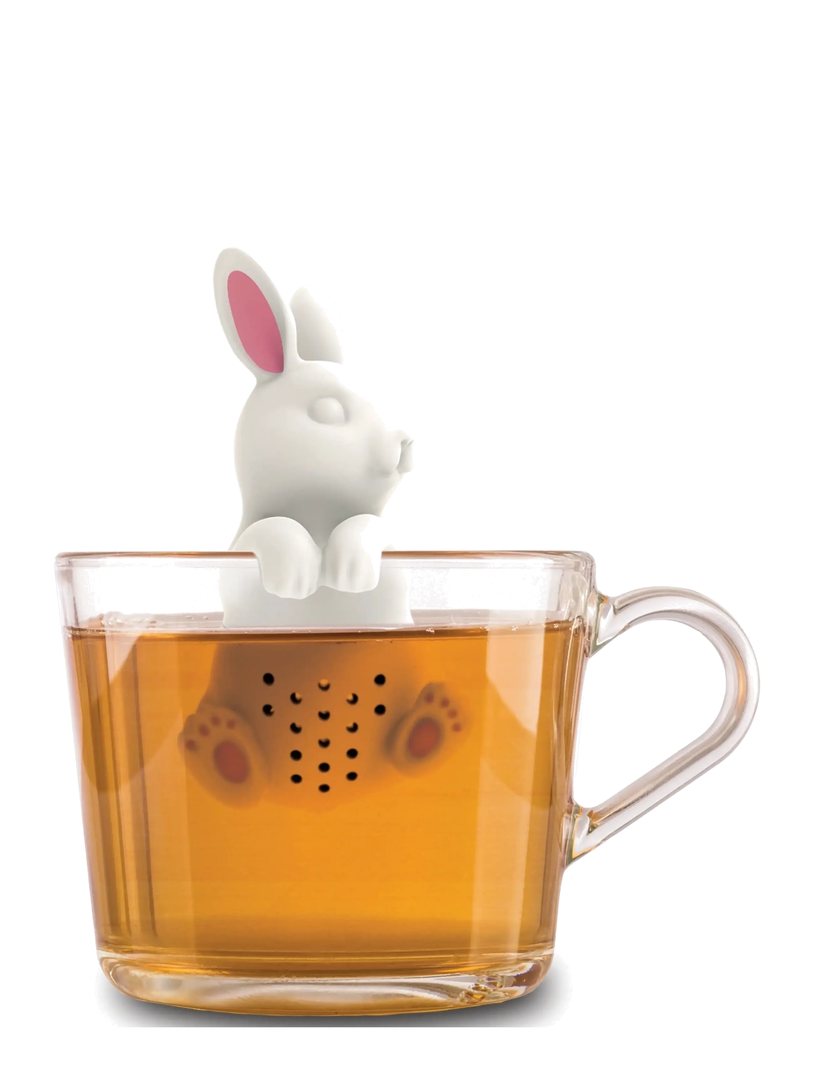 Winkee Tefilter Bunny Tea Infuser, Tefilter & tesi, Hvid, Str: H16CM