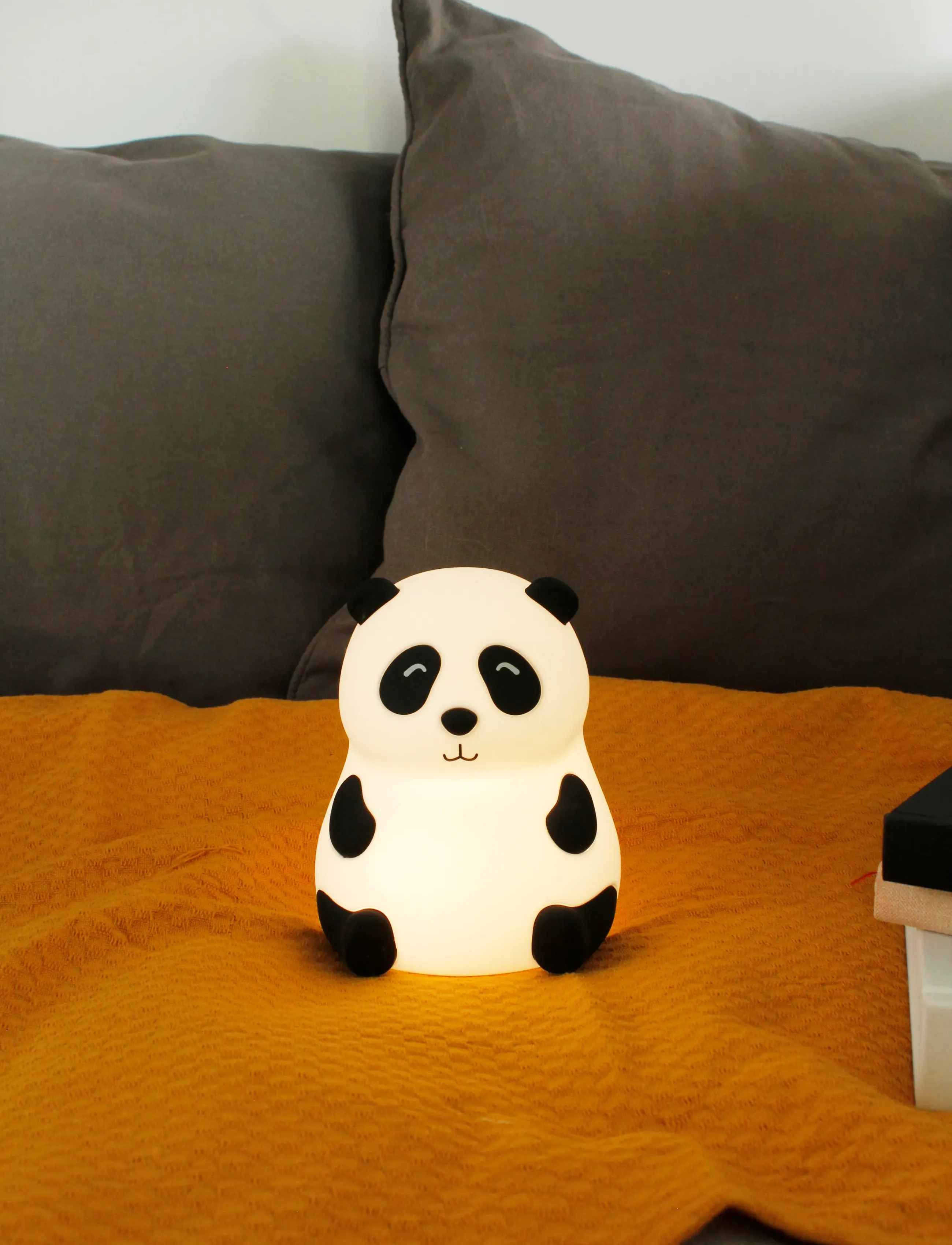 Winkee Bordlampe - Nightlight Panda, H11 cm, White, Belysning > Natlamper, Børn