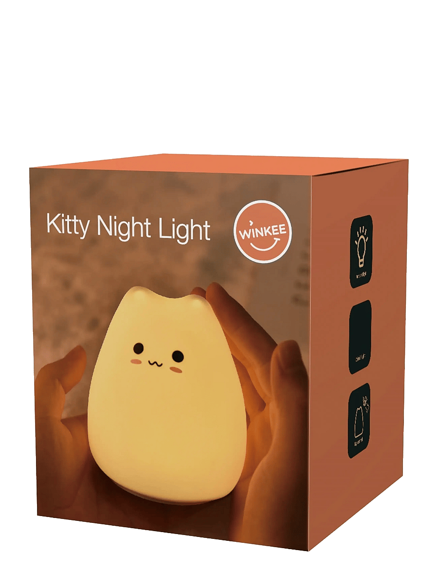Winkee - Nightlight Kitten - Öölambid - white - 2