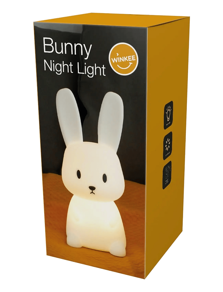 Winkee - Nightlight Rabbit - Öölambid - white - 2