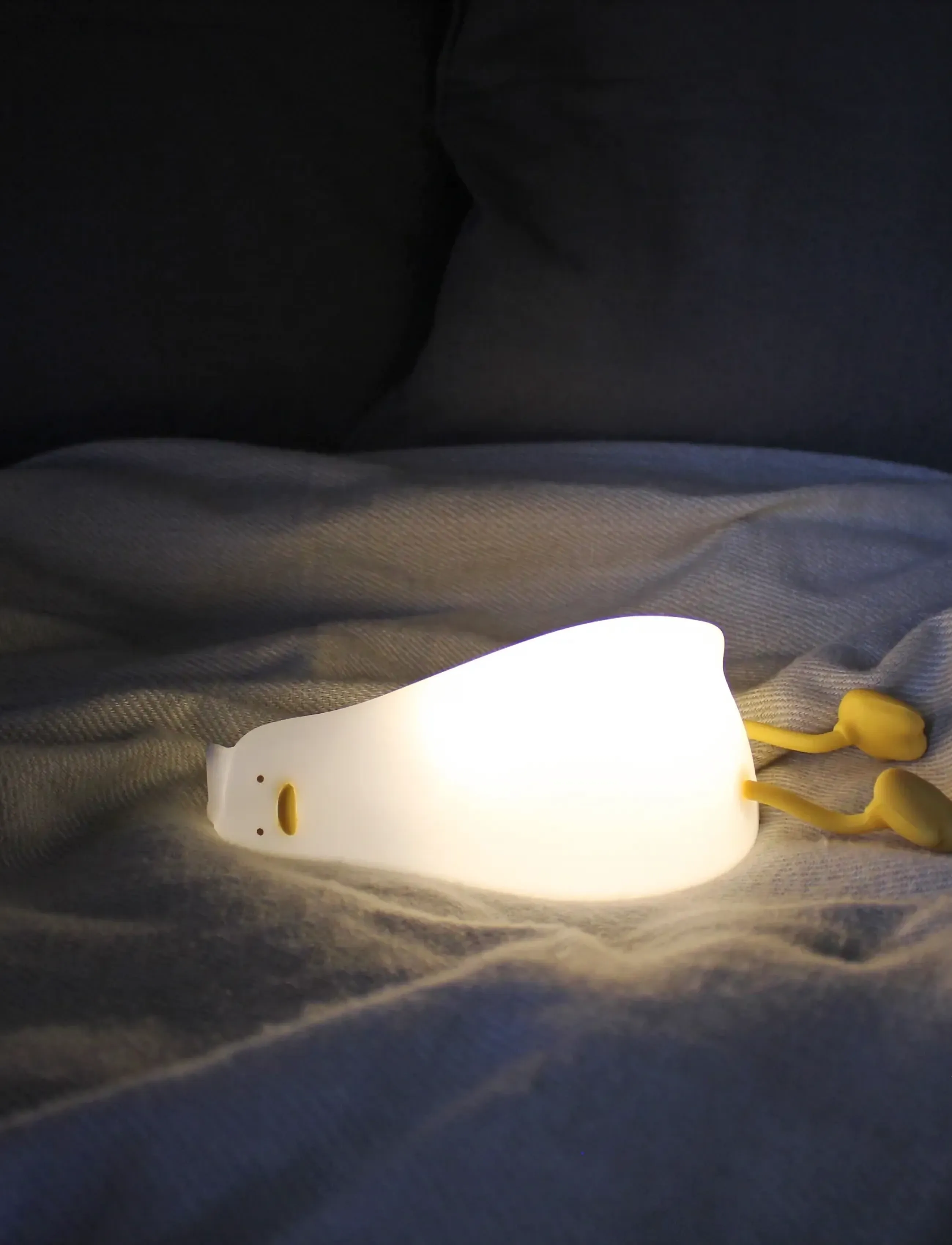 Winkee Bordlampe - Nightlight Duck, H7 cm, White, Belysning > Natlamper, Børn
