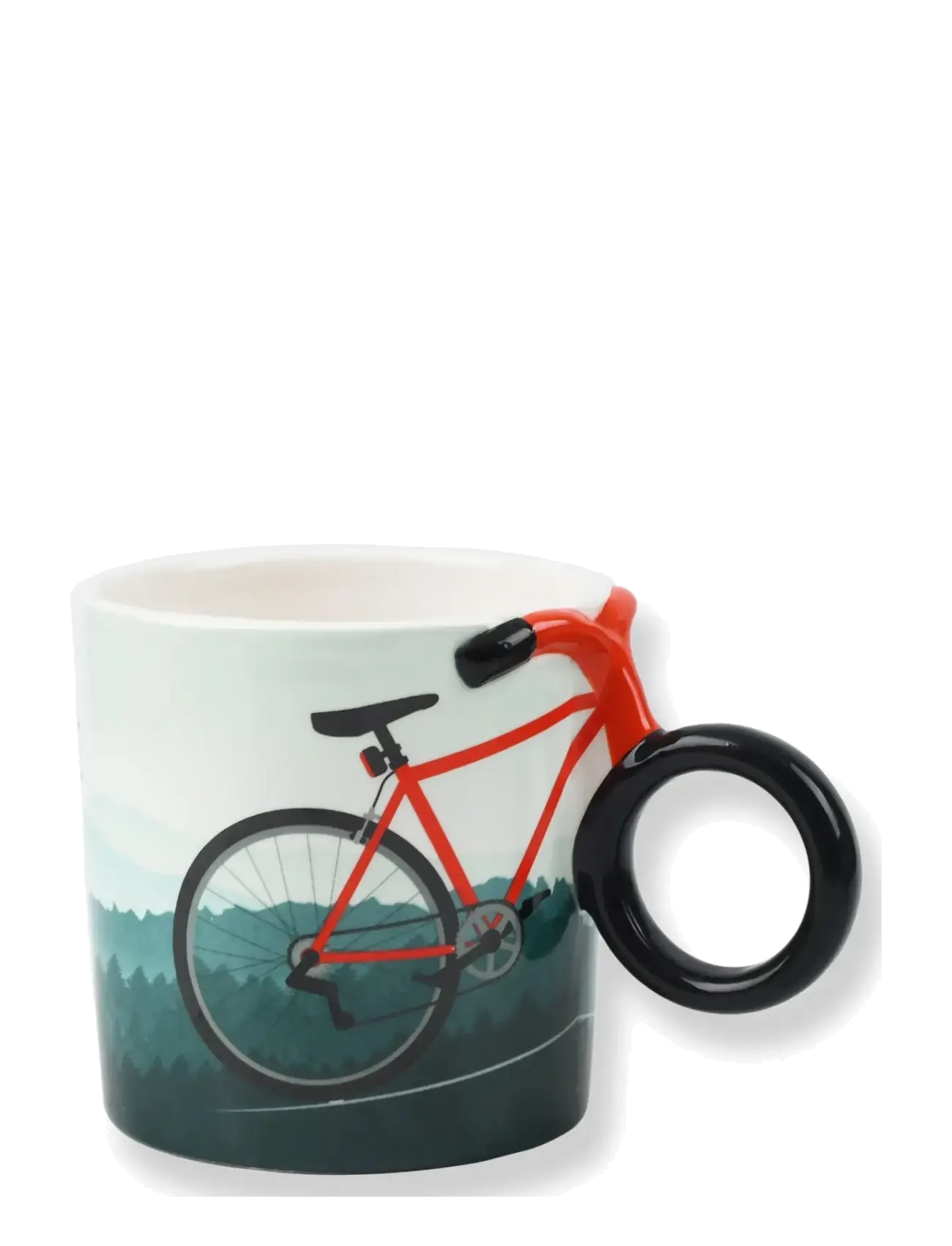 Winkee Krus Bike Mug, Tea Kop, Blå, Str: H10CM