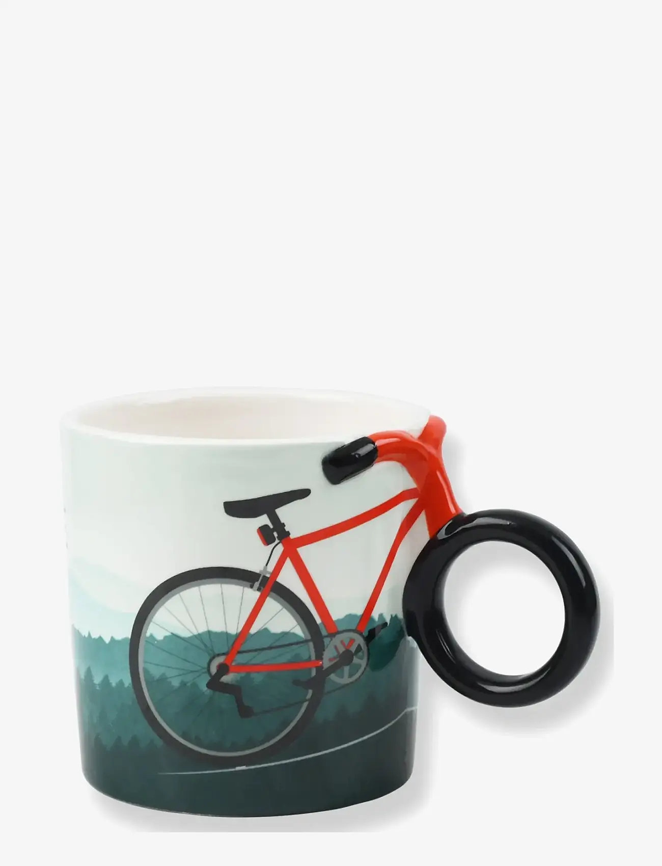 Winkee - Bike Mug - tea cups - red, blue - 1