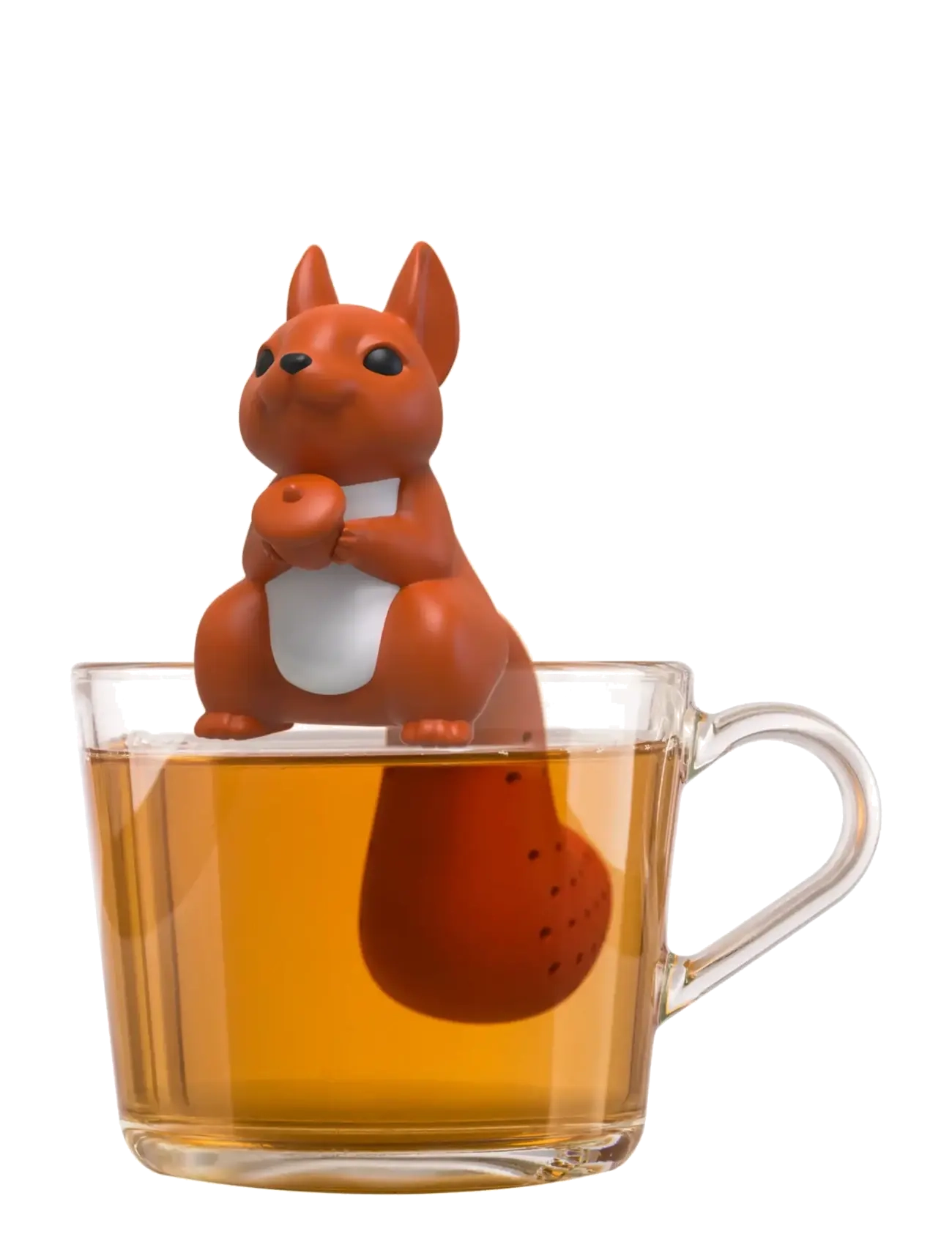 Winkee Tefilter Squirrel Tea Infuser, H6 cm, & Coffee Accessories, Orange - Filters Strainers, Homeware