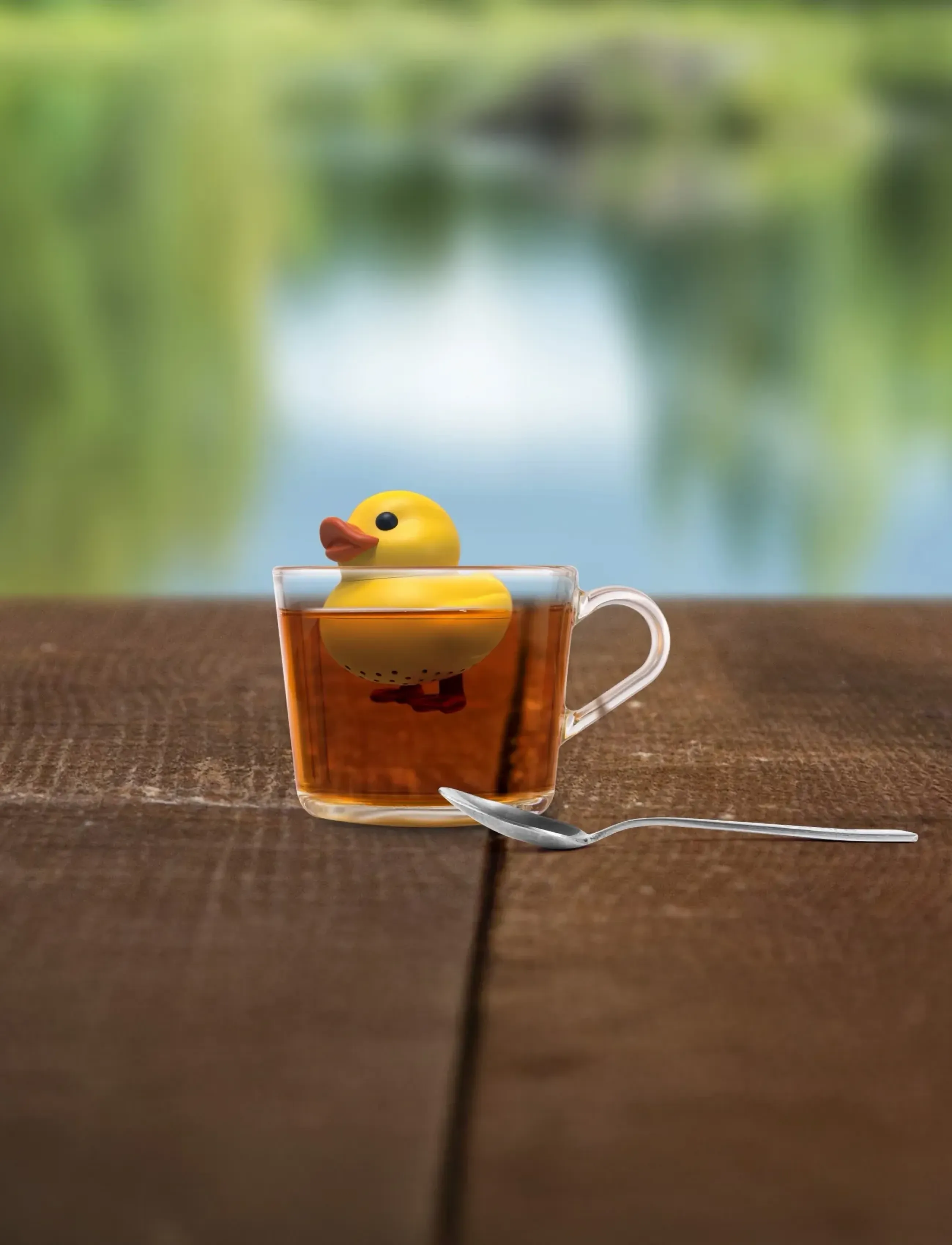 Winkee Tefilter Duck Tea Infuser, H6 cm, & Coffee Accessories, Gelb - Filters Strainers, Homeware