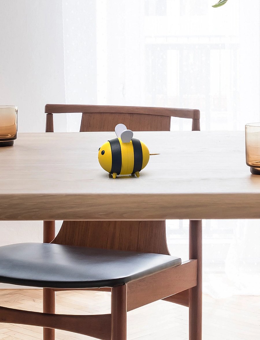Winkee - Bee Toothpick Dispenser - muud köögiriistad - black, yellow - 0