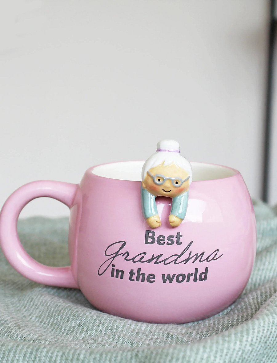 Winkee - Best grandma - teetassid - pink - 0