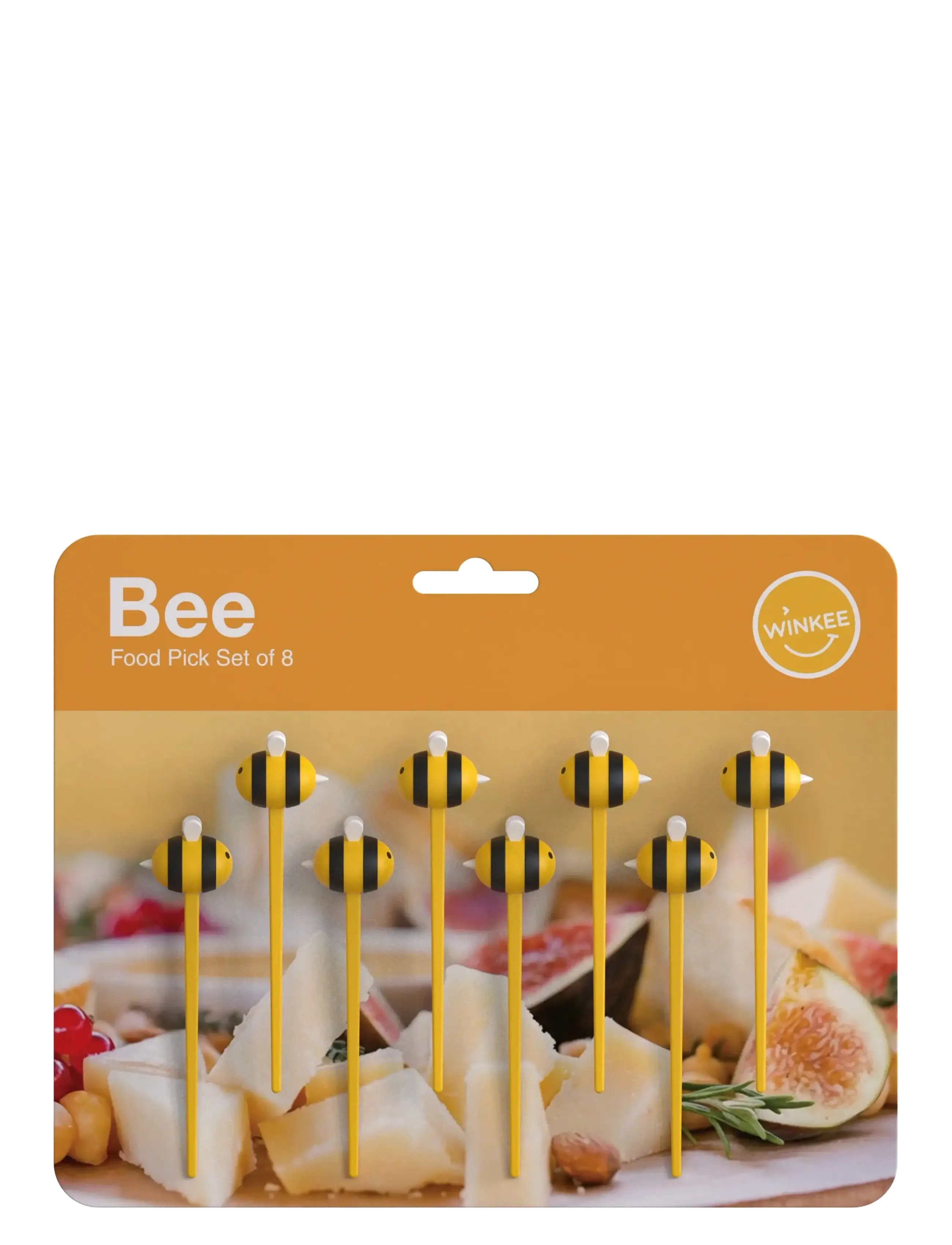 Winkee - Madpinde - Bee (8 stk.) - bestiksæt - black, yellow - 2