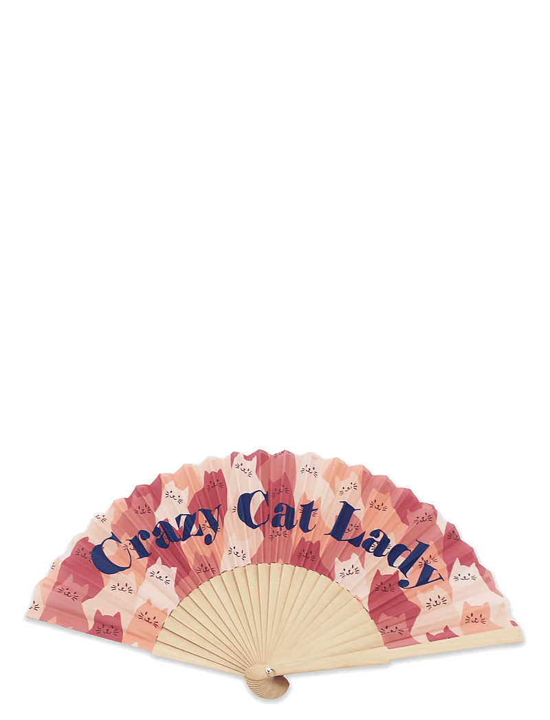 Winkee - Folding Hand Fan Crazy Cat Lady - Õhupuhastid - crazy cat lady - 1