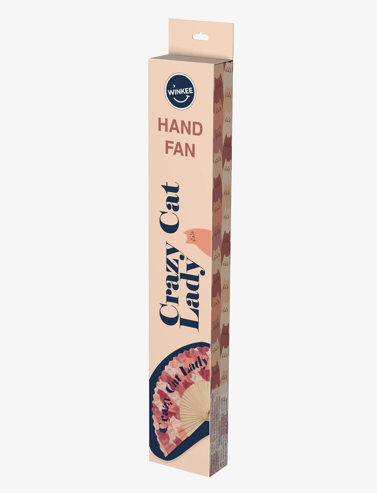 Winkee - Folding Hand Fan Crazy Cat Lady - Õhupuhastid - crazy cat lady - 3