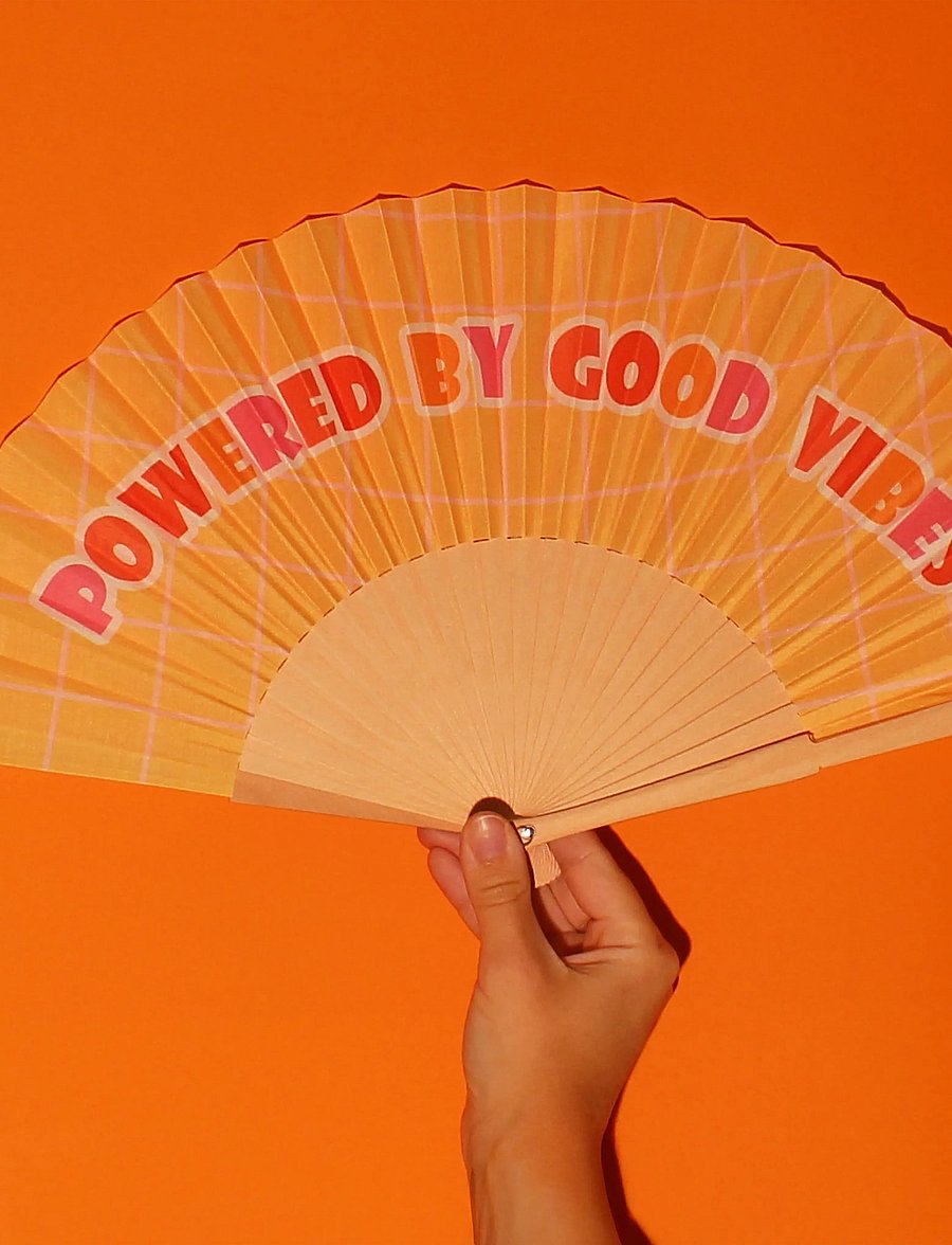 Winkee - Folding Hand Fan Powered by good vibes - powered by good vibes - 0