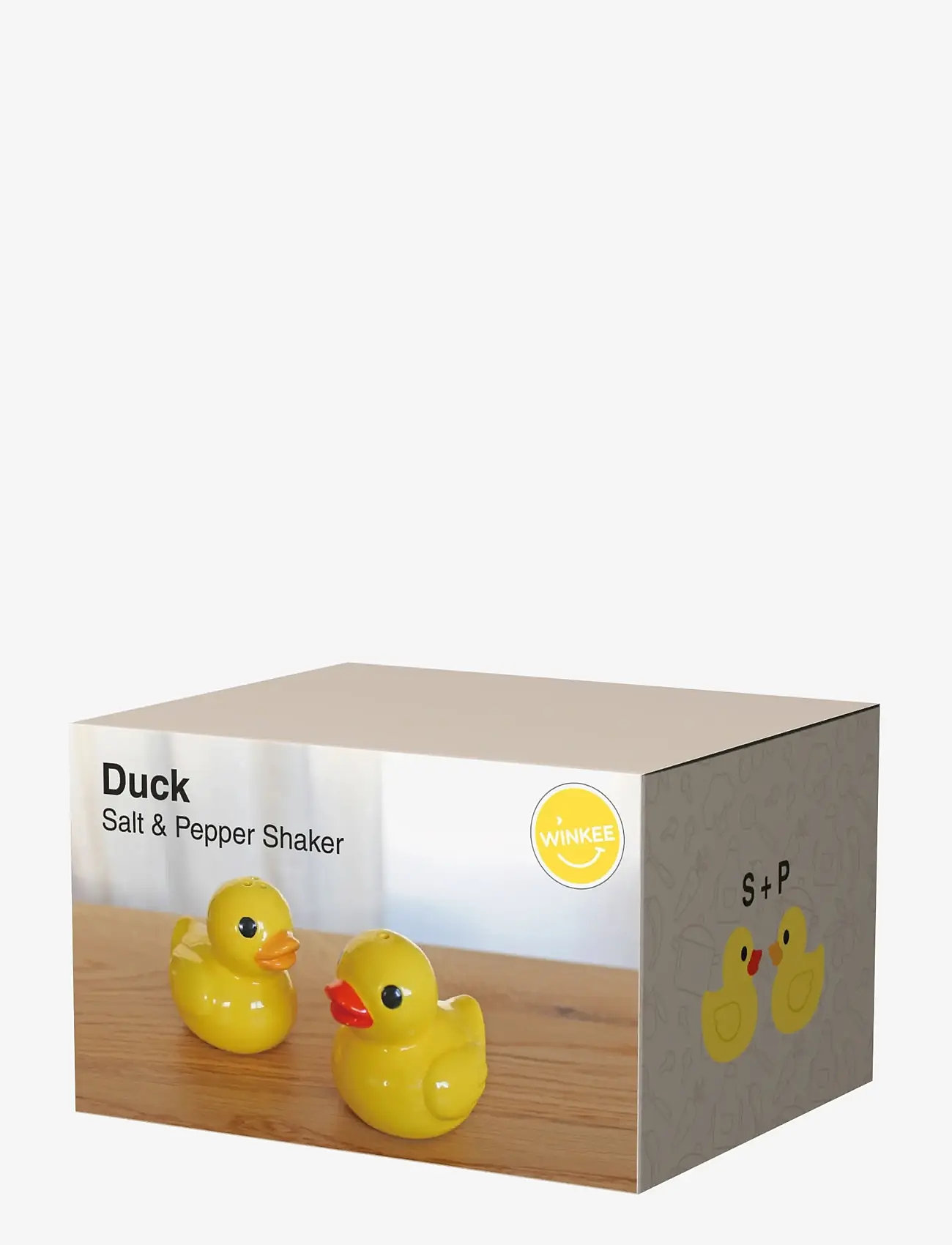 Winkee - Salt og peber sæt - Duck Salt and Pepper Shakers - salt & peberkværne - yellow - 2