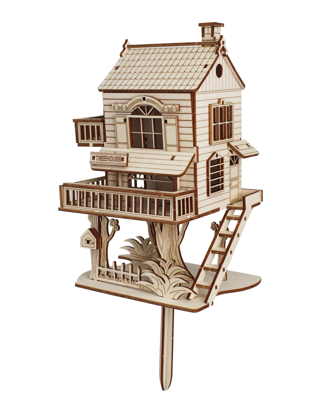 Winkee DIY Mini Tree House - Cadeaux amusants - WOOD / natural