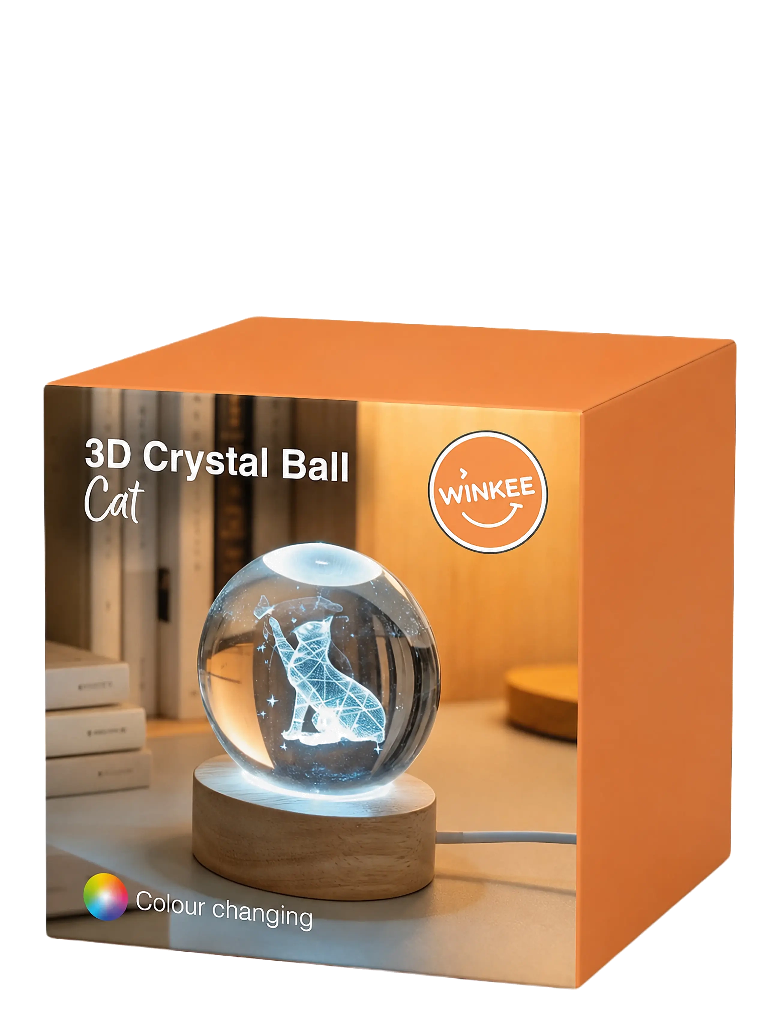 Winkee 3D Crystal Ball Cat - Cadeaux amusants - MULTI-COLOURED / multi