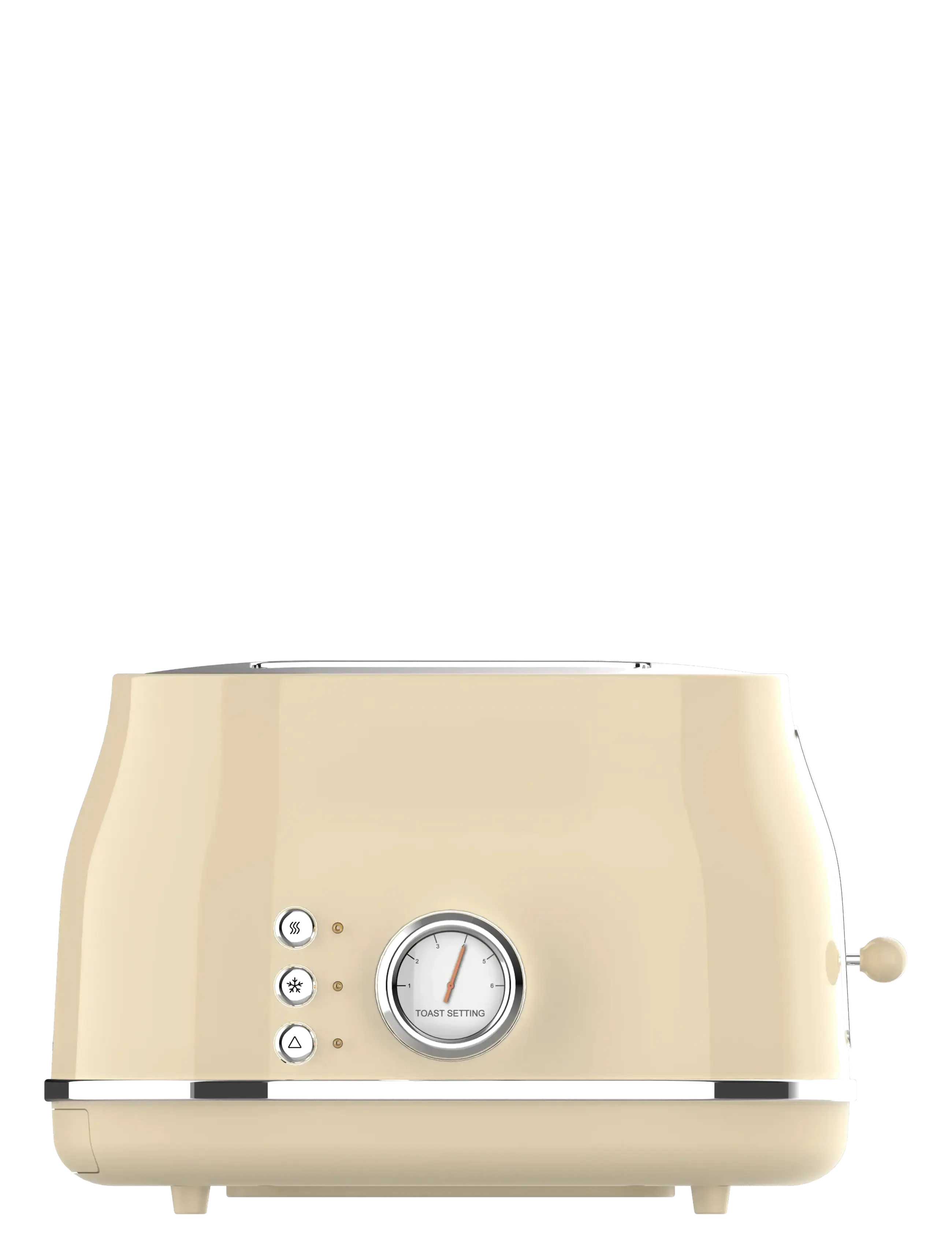 Witt Premium Retro Toaster - CREME