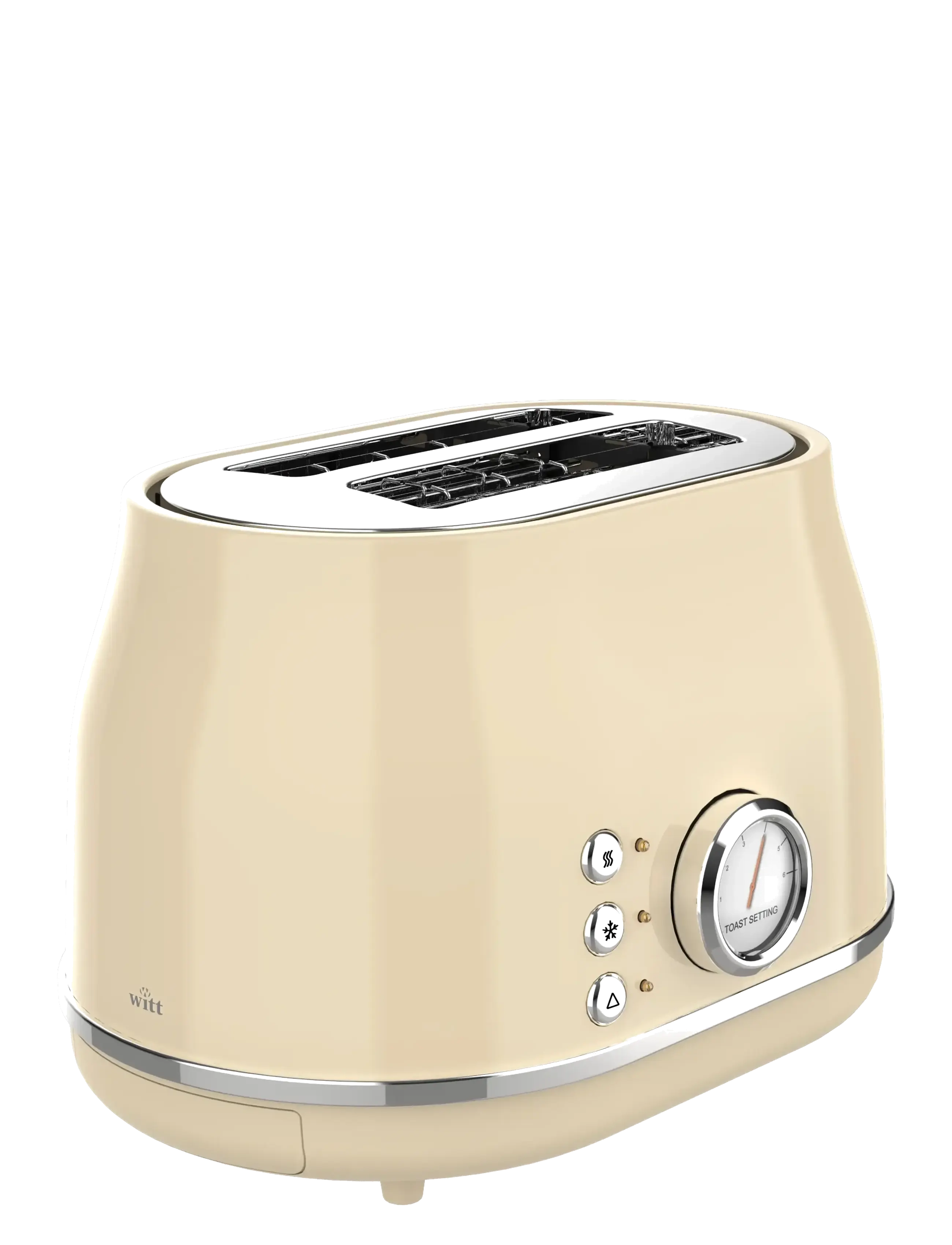 Witt - Witt Premium Retro Toaster - tosteri - creme - 3