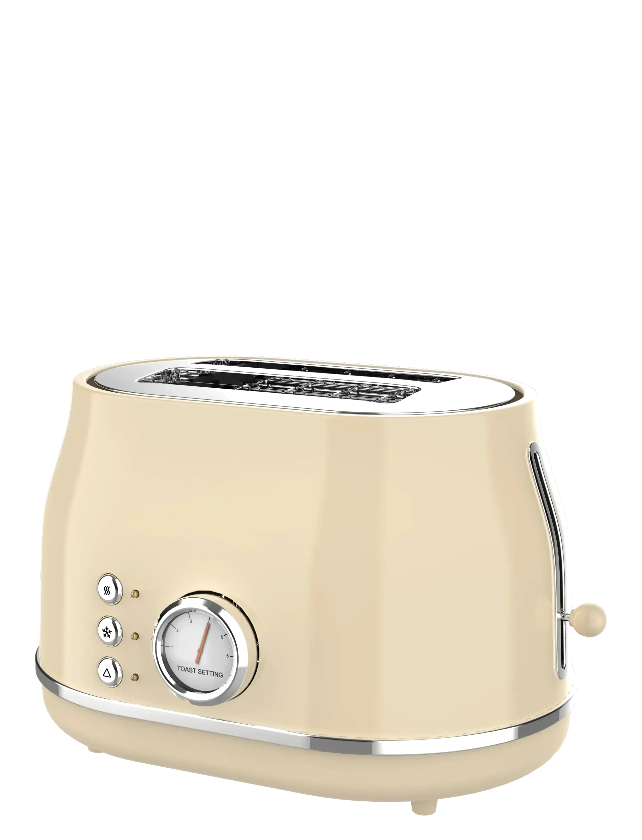 Witt - Witt Premium Retro Toaster - tosteri - creme - 4