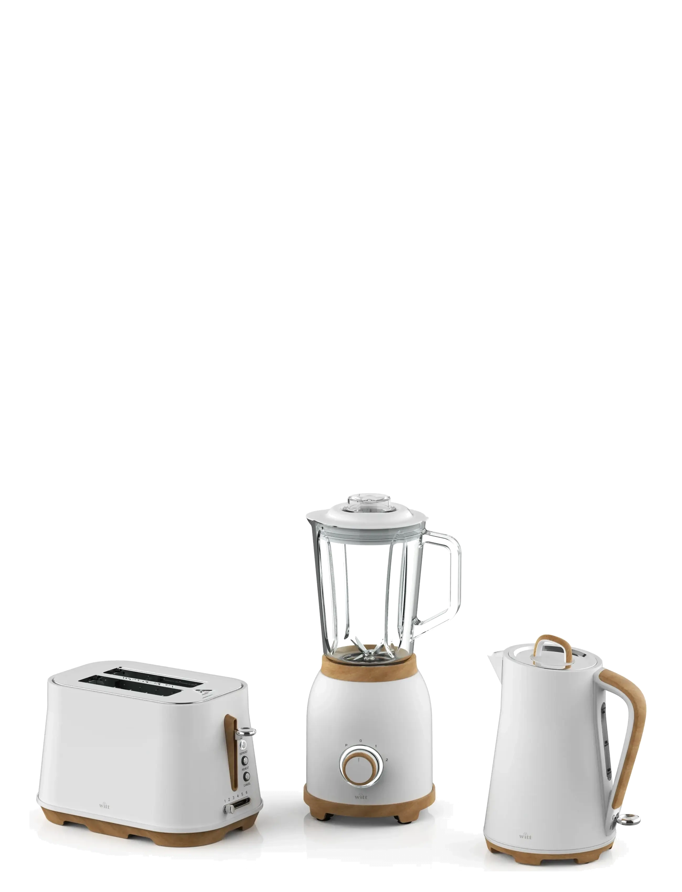 Witt Witt Premium Element Breakfast Set - Köögitarvikud - WHITE / white