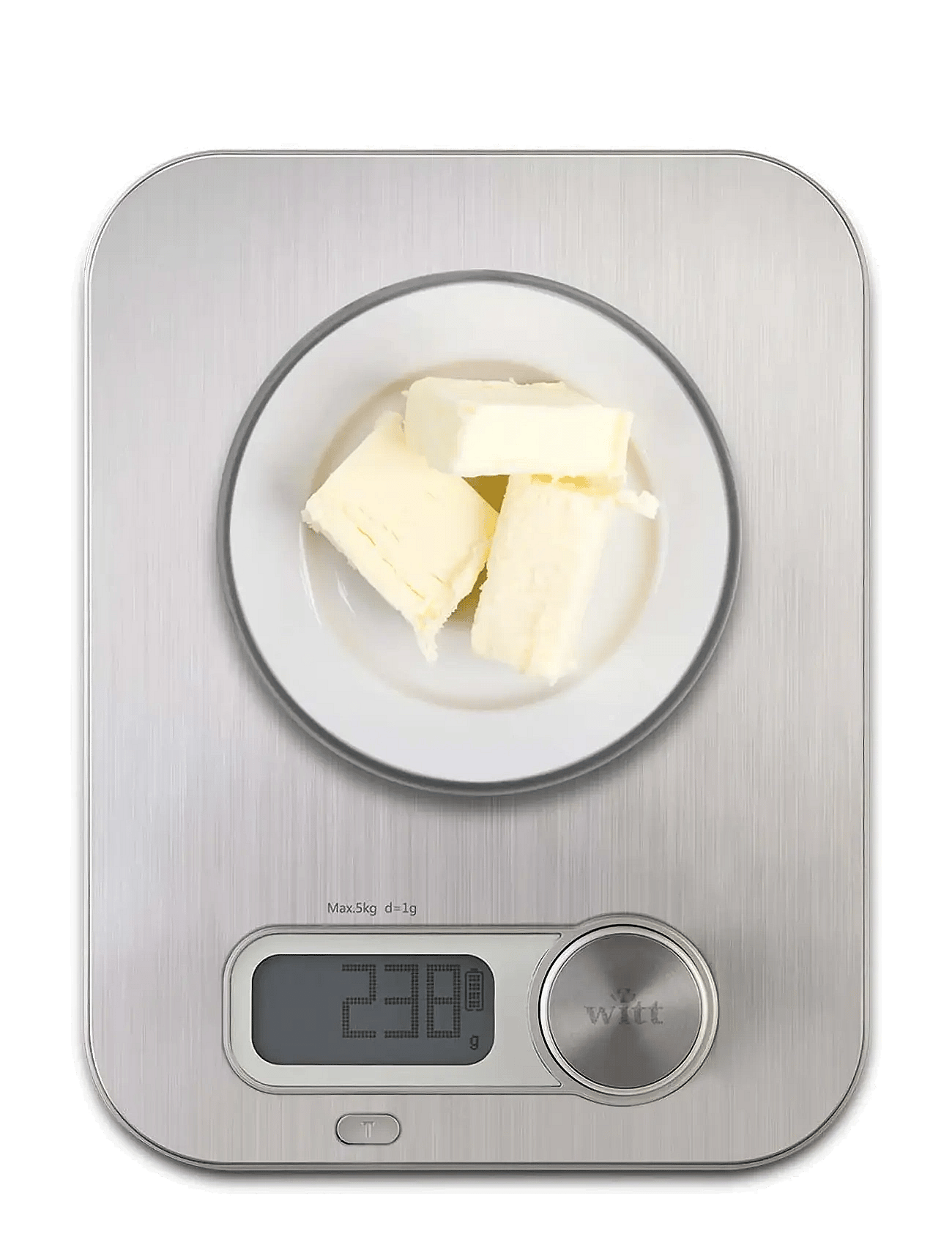 Witt Premium Kitchen Scale - BRUSHED STEEL