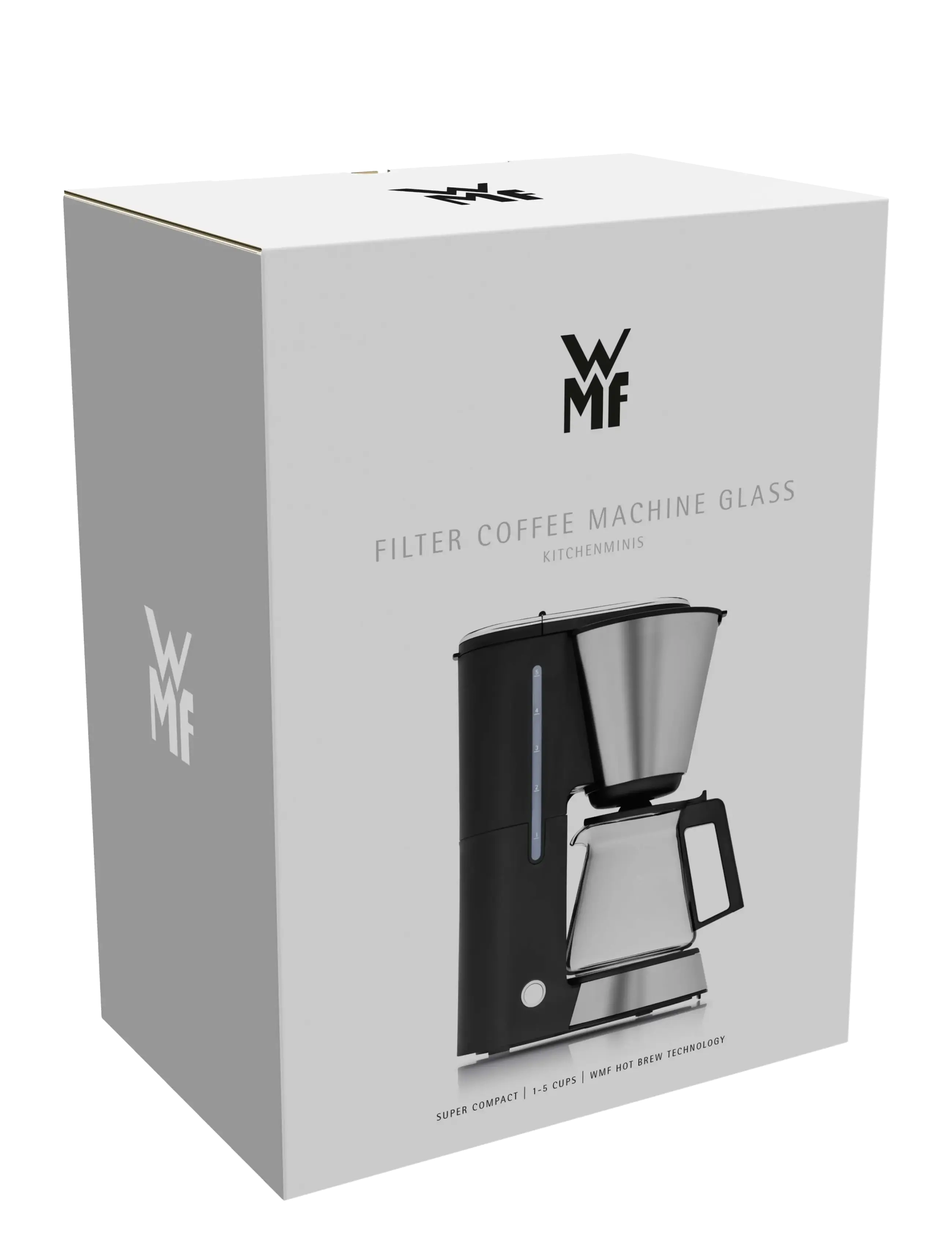 WMF - KitchenMinis coffee maker glass - die kaffeepresse - cromargan, black - 2