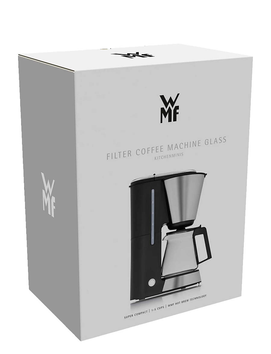 WMF - KitchenMinis coffee maker glass - die kaffeepresse - cromargan, black - 2
