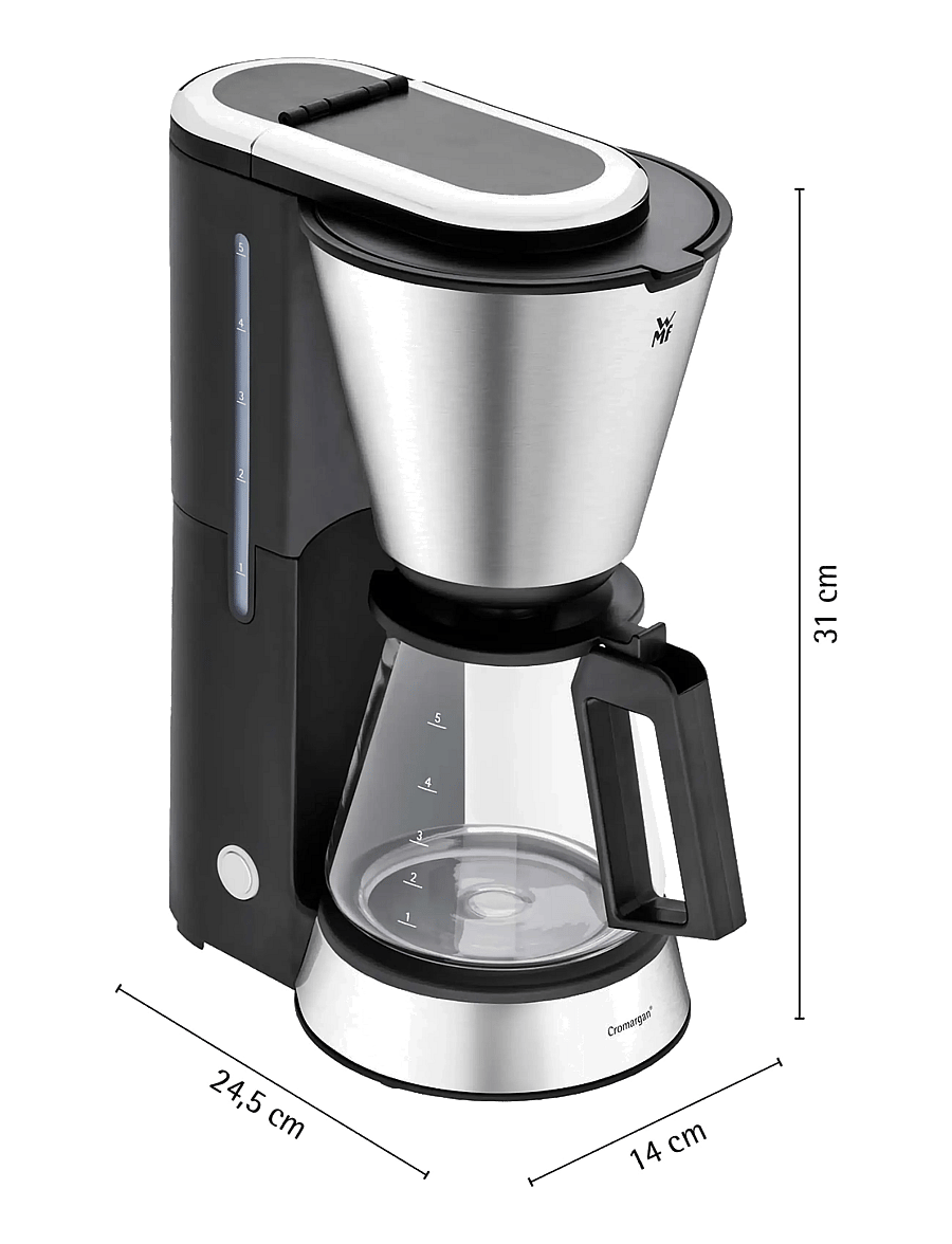 WMF - KitchenMinis coffee maker glass - die kaffeepresse - cromargan, black - 4