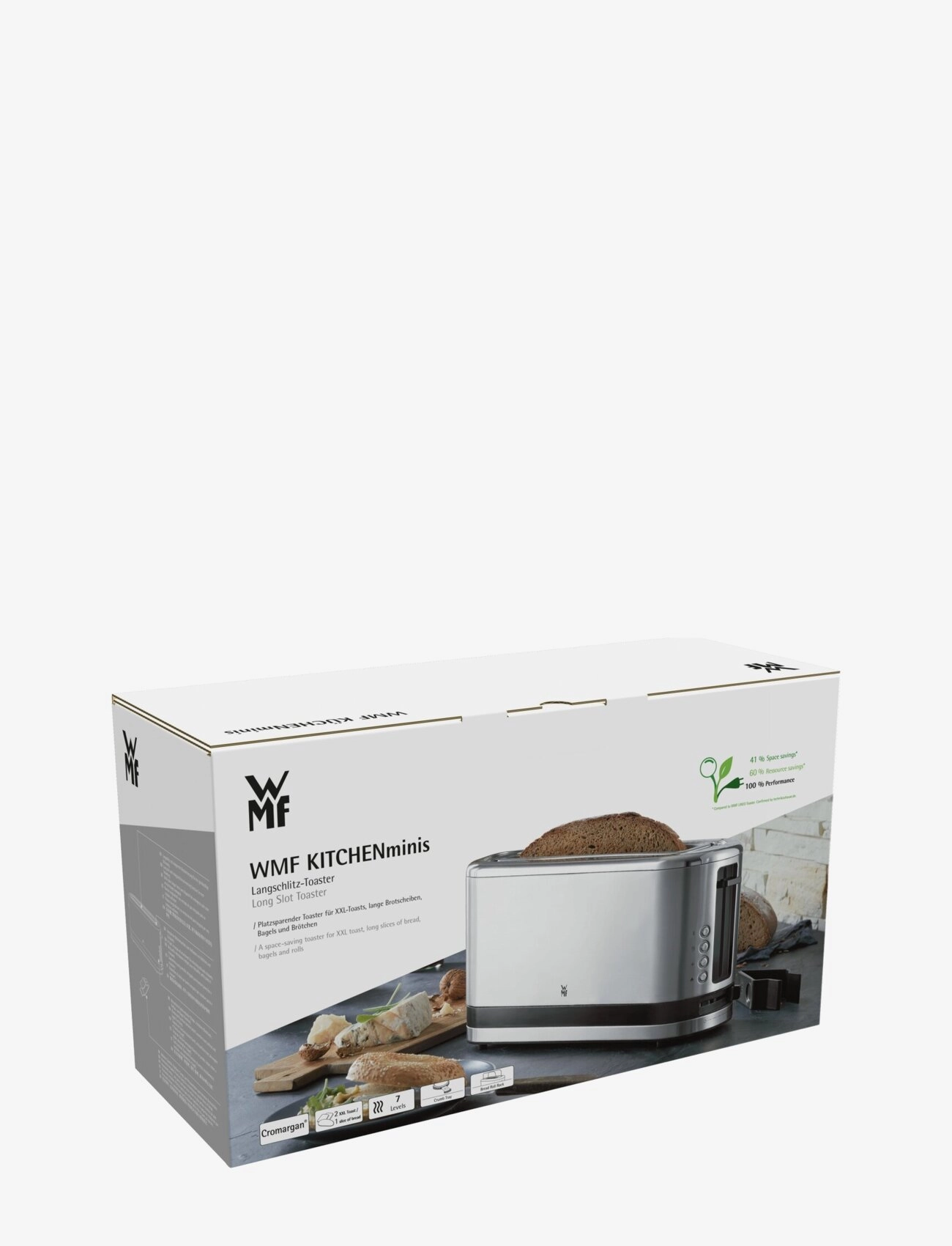 WMF - KitchenMinis brödrost 2 skivor långt fack - brödrostar - cromargan - 5