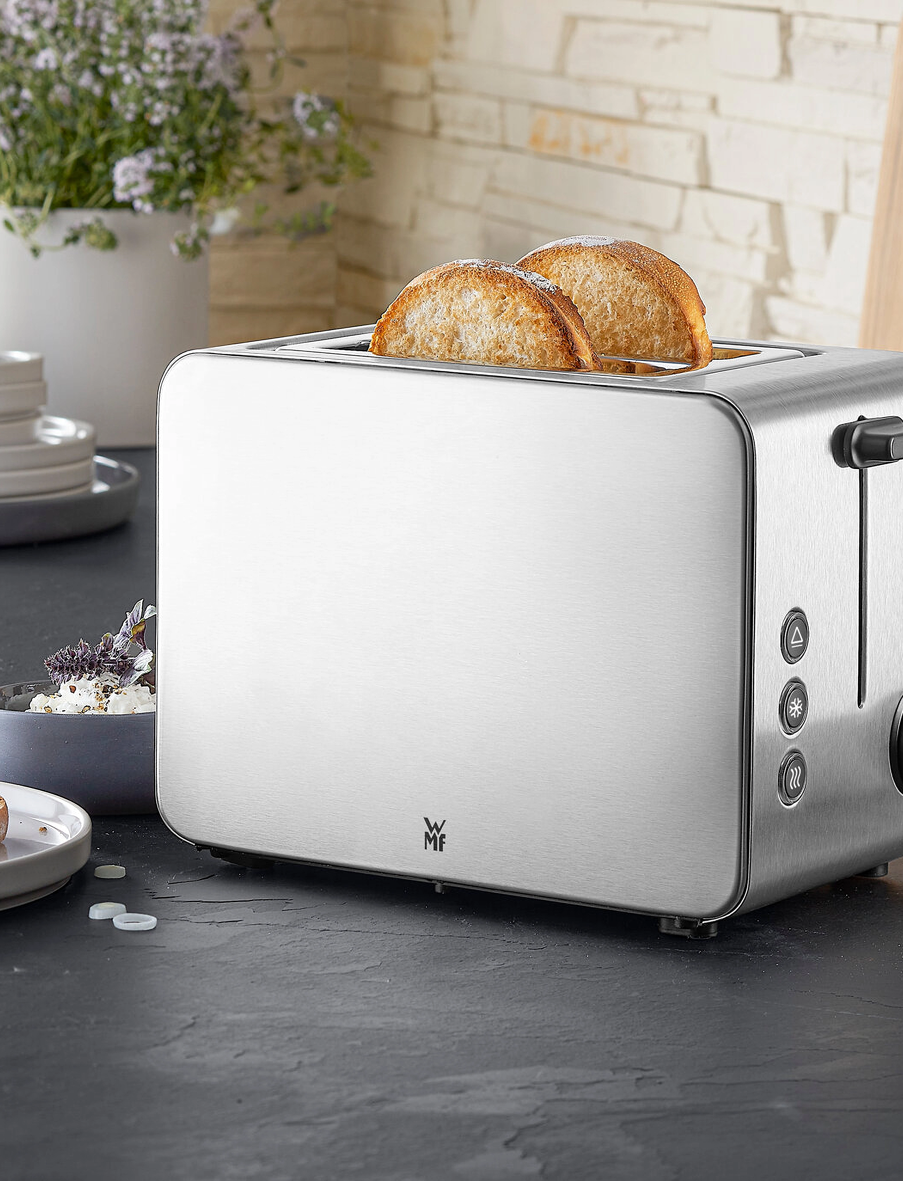 WMF Stelio Edition Toaster, 2 Slot, 2 S, Silver, Køkkenmaskiner > Brødristere, Unisex