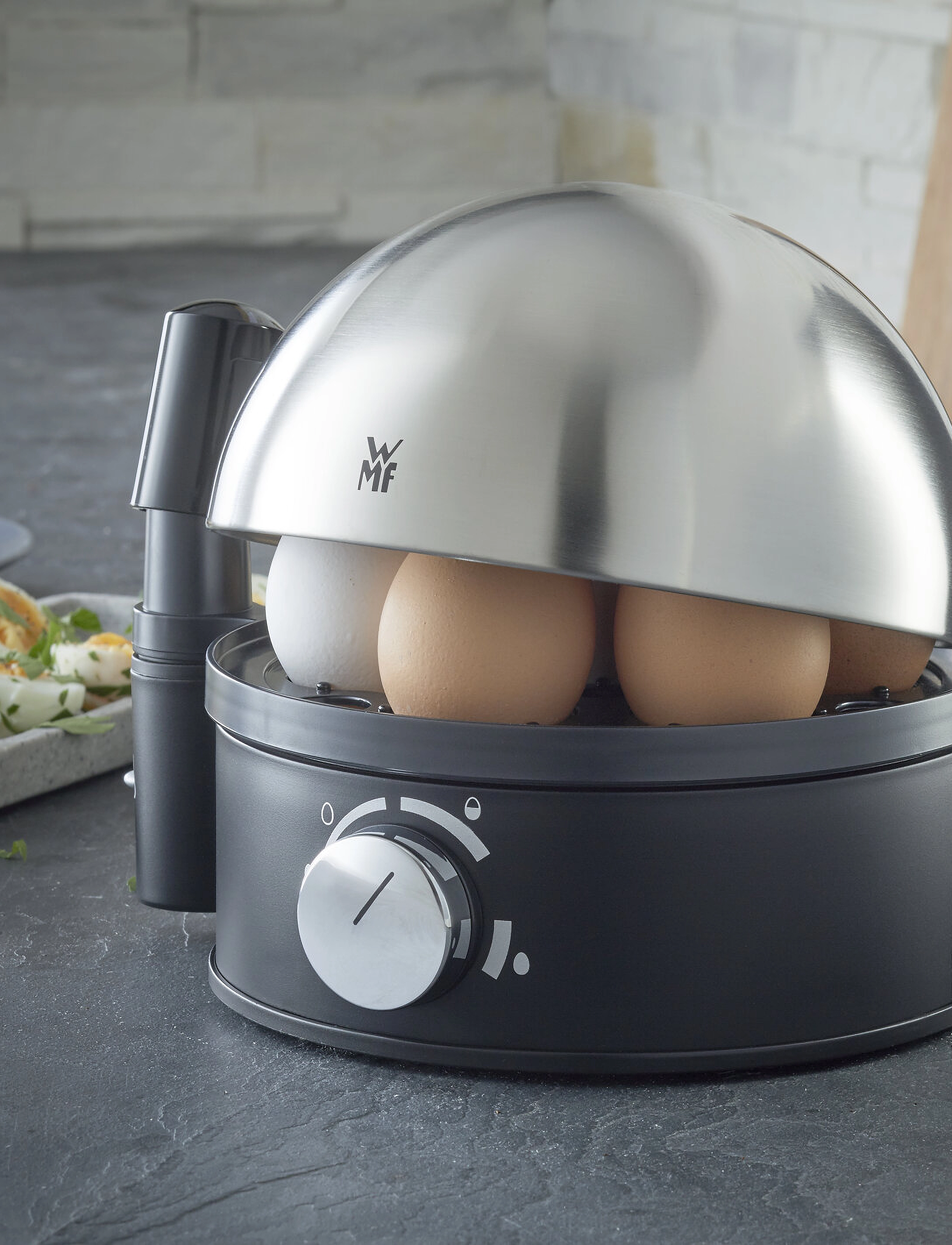 WMF - Stelio egg boiler, 7 pcs. - cromargan, black - 3