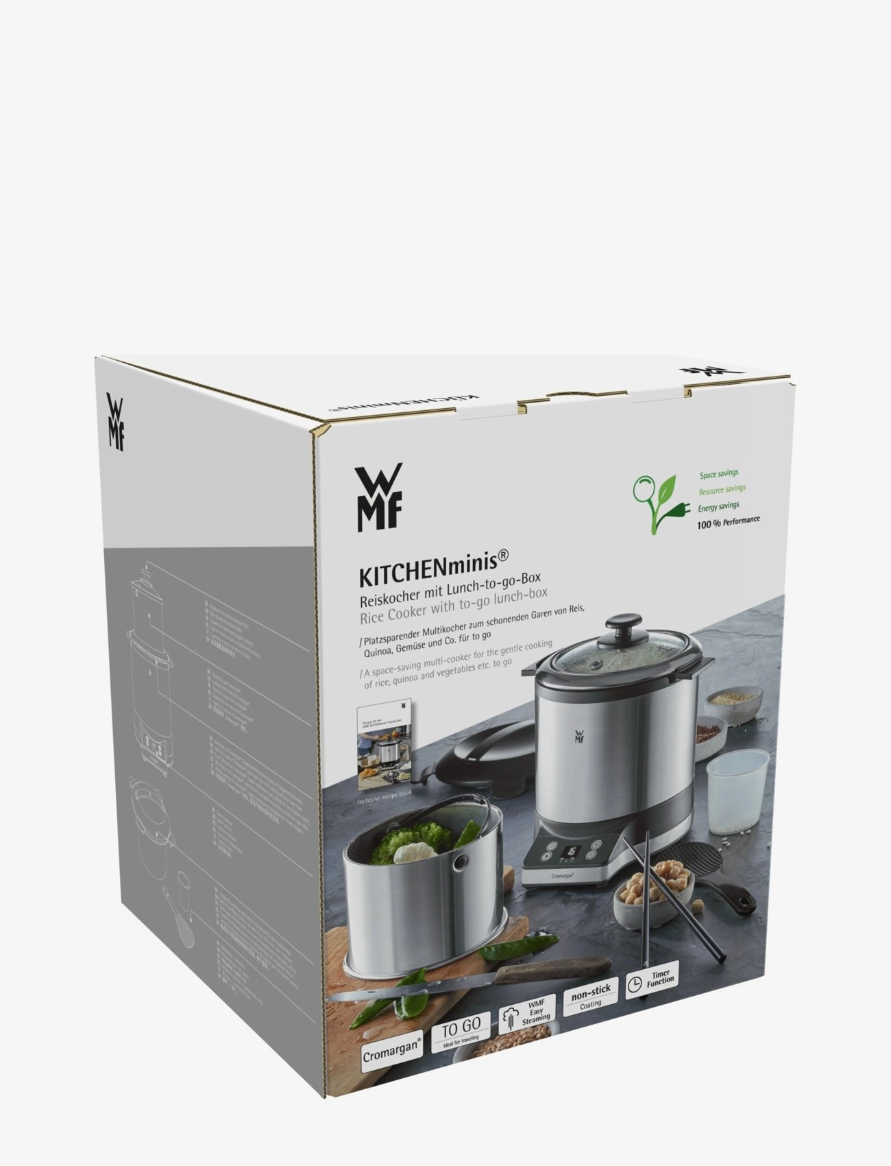 WMF - KitchenMinis rice cooker w. to-go lunch box - cromargan - 2