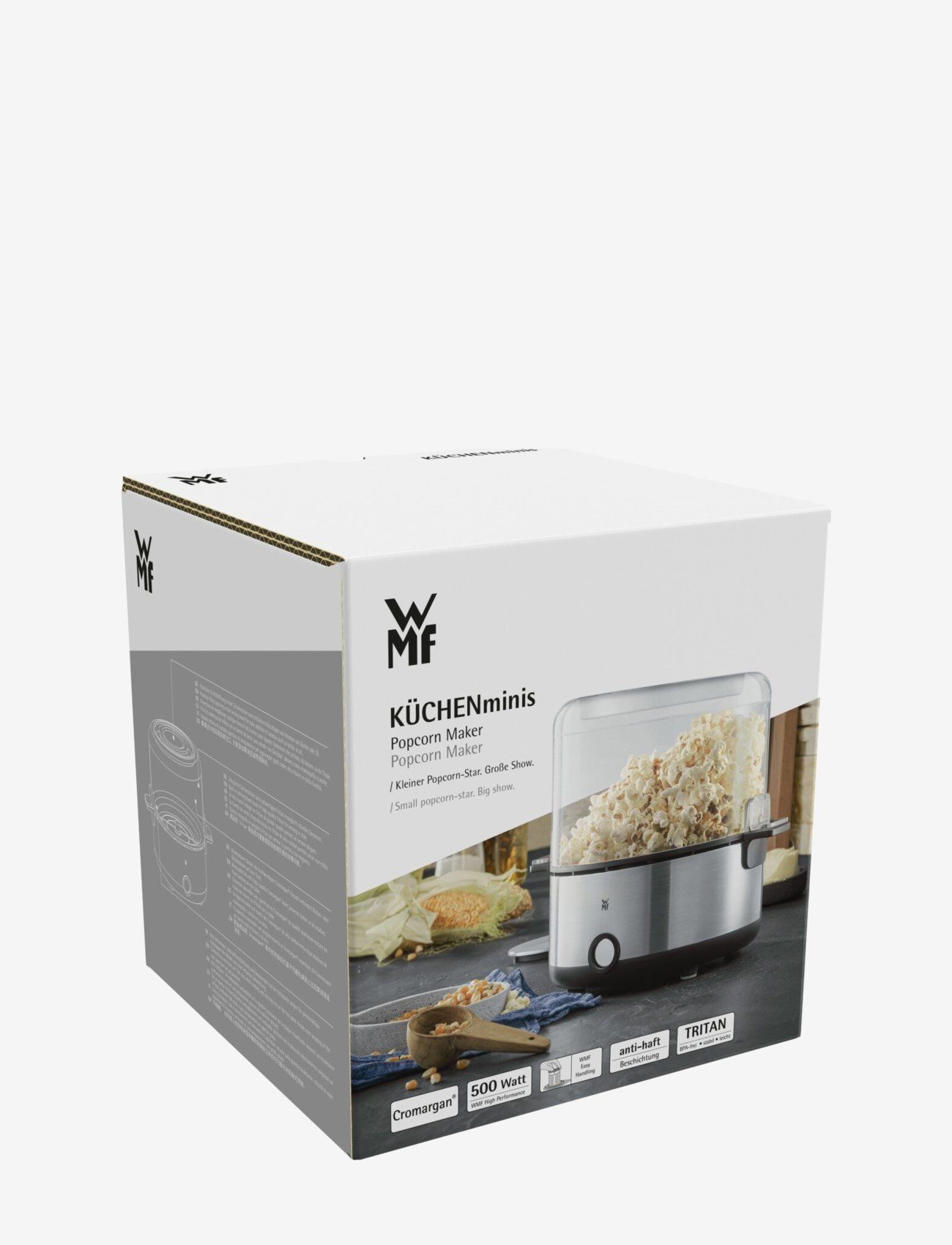 WMF - KitchenMinis popcornmaskine 2,2 l. - køkkenmaskiner - cromargan - 2